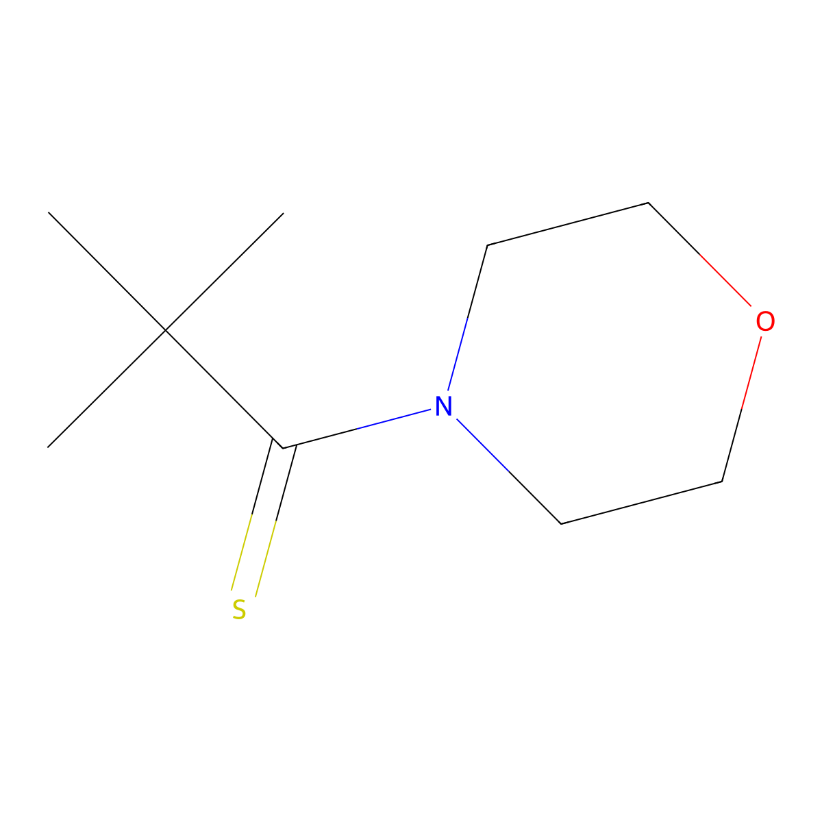 2,2-Dimethyl-1-Morpholinopropane-1-Thione molecular structure, CAS 2007920-61-6