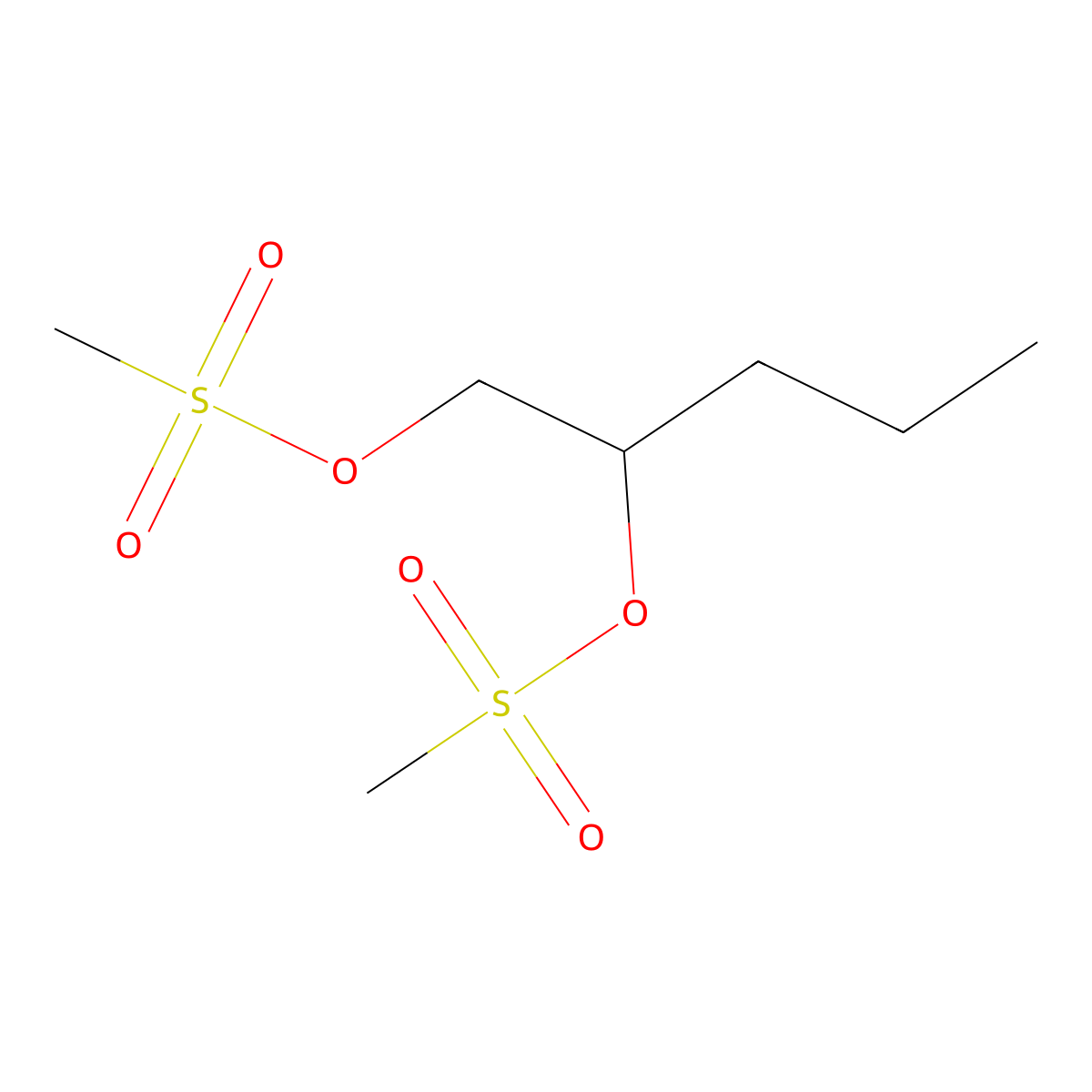 Pentane-1,2-diyl dimethanesulfonate molecular structure, CAS 2007920-95-6