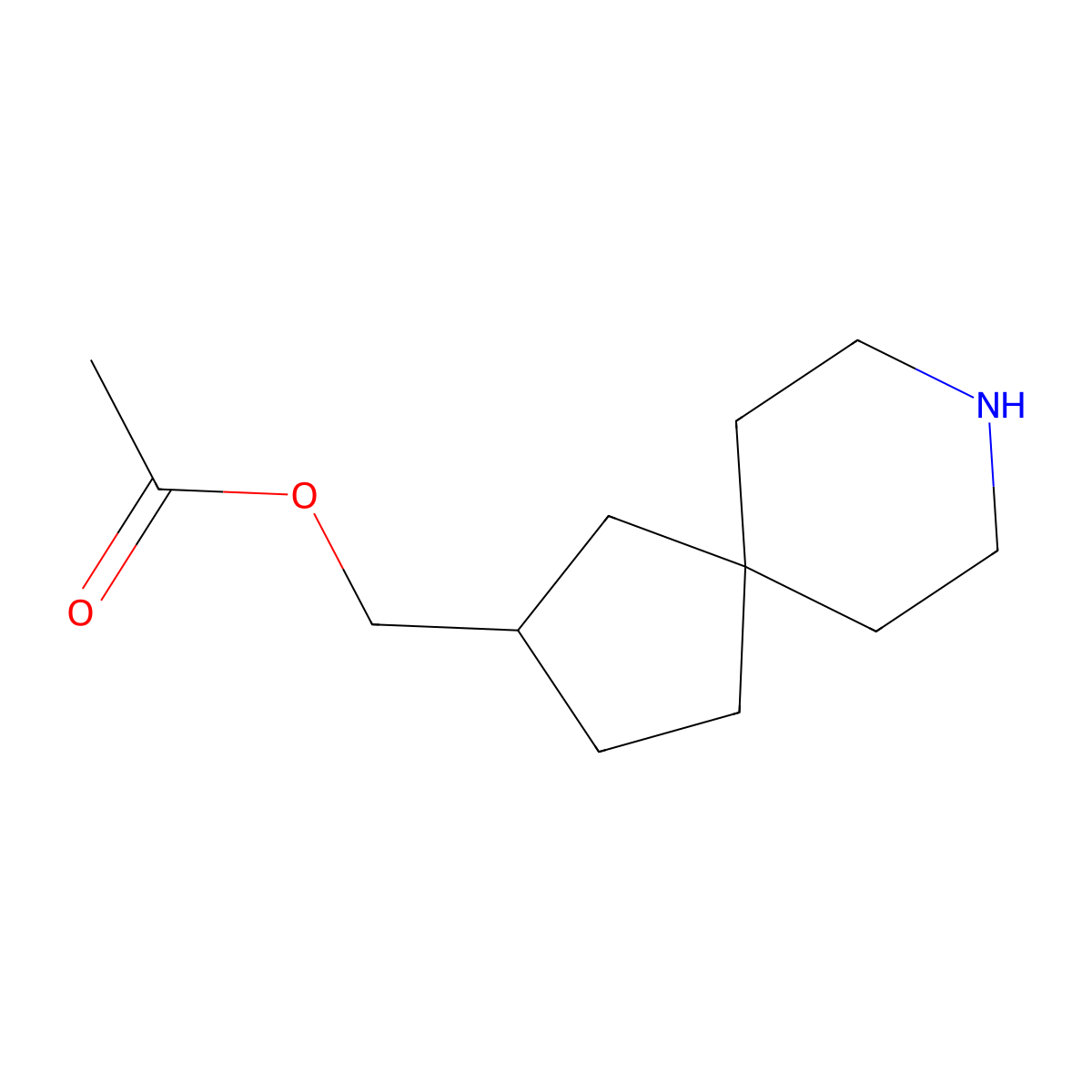 8-Azaspiro[4.5]decan-2-ylmethyl acetate molecular structure, CAS 2007921-09-5