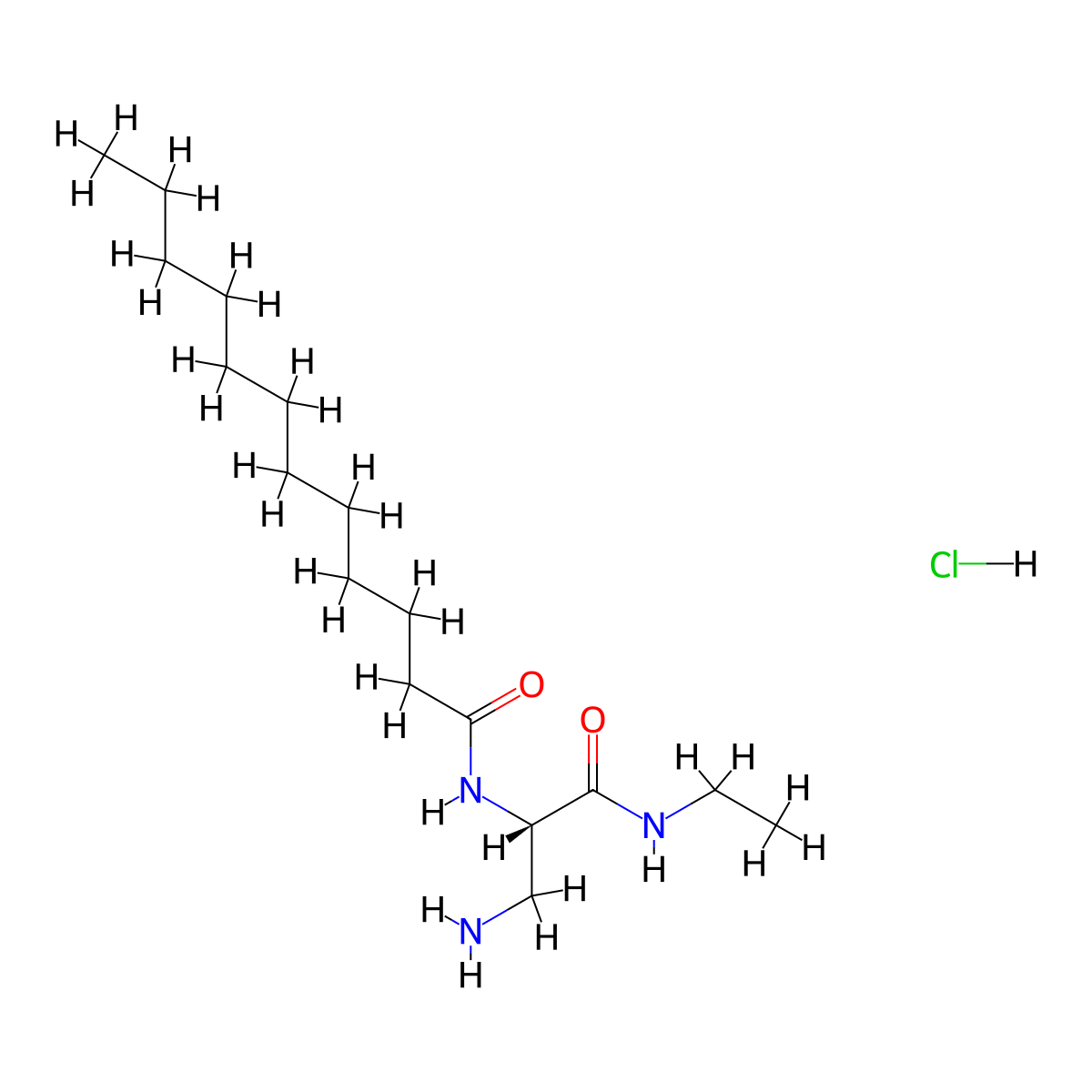 (S)-N-(3-Amino-1-(ethylamino)-1-oxopropan-2-yl)dodecanamide HCl molecular structure, CAS 2007921-23-3
