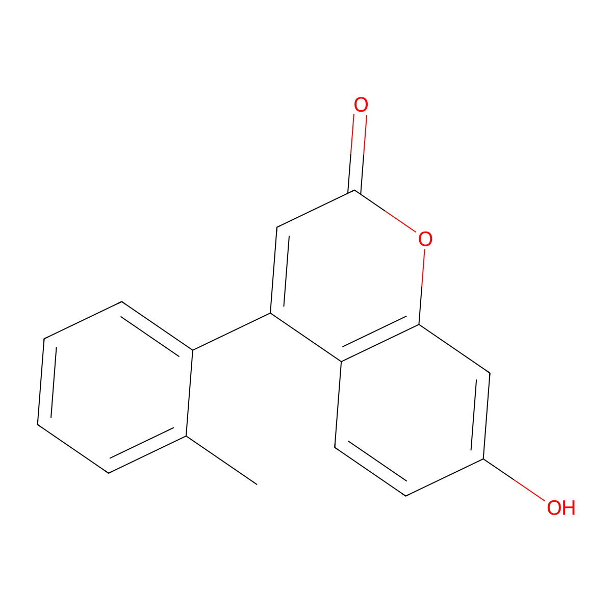 7-Hydroxy-4-(o-tolyl)-2H-chromen-2-one molecular structure, CAS 2007922-99-6