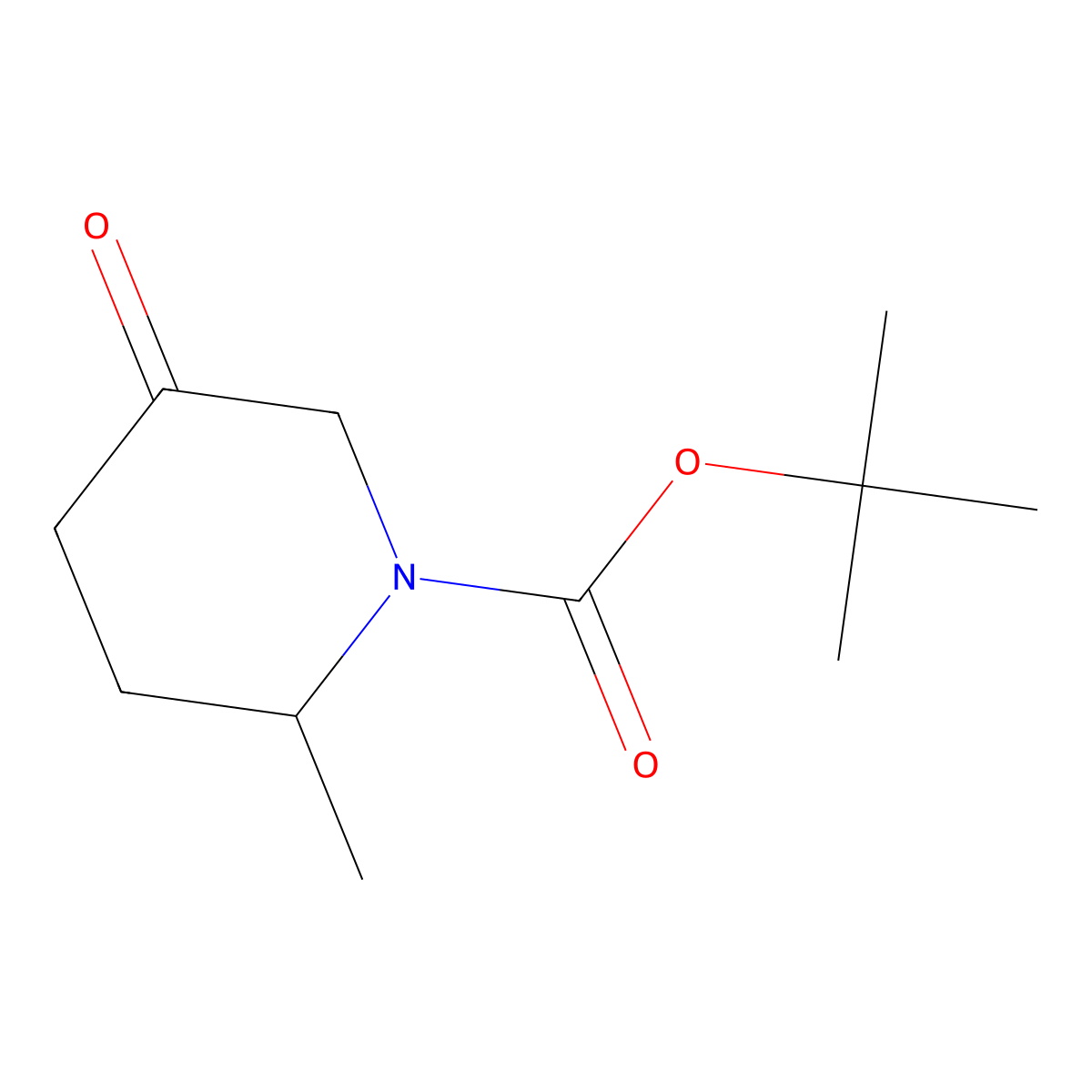 tert-butyl (2R)-2-methyl-5-oxopiperidine-1-carboxylate molecular structure, CAS 2007925-02-0