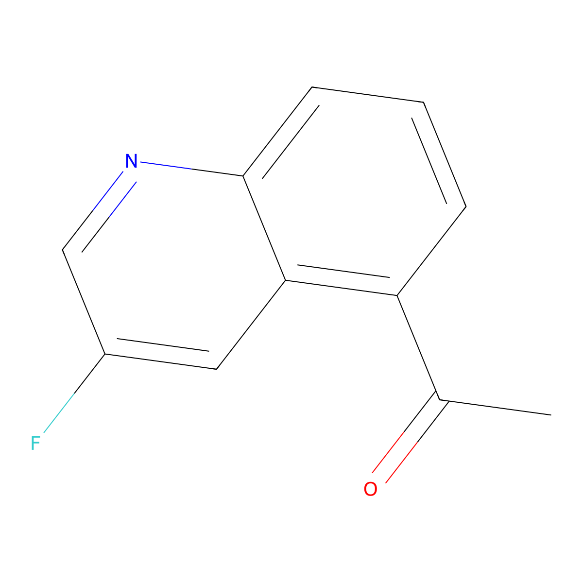 1-(3-Fluoroquinolin-5-yl)ethanone molecular structure, CAS 2007925-06-4