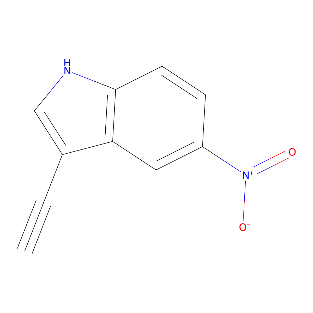 3-Ethynyl-5-nitro-1H-indole molecular structure, CAS 2007925-22-4