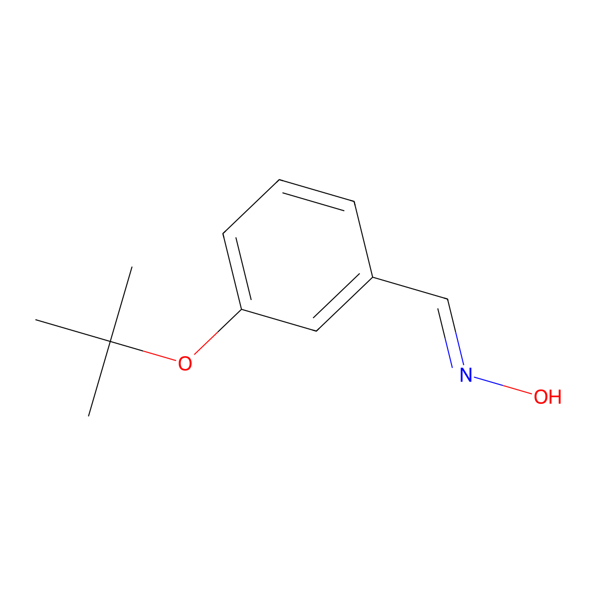 (E)-3-(tert-Butoxy)benzaldehyde oxime molecular structure, CAS 2007930-98-3