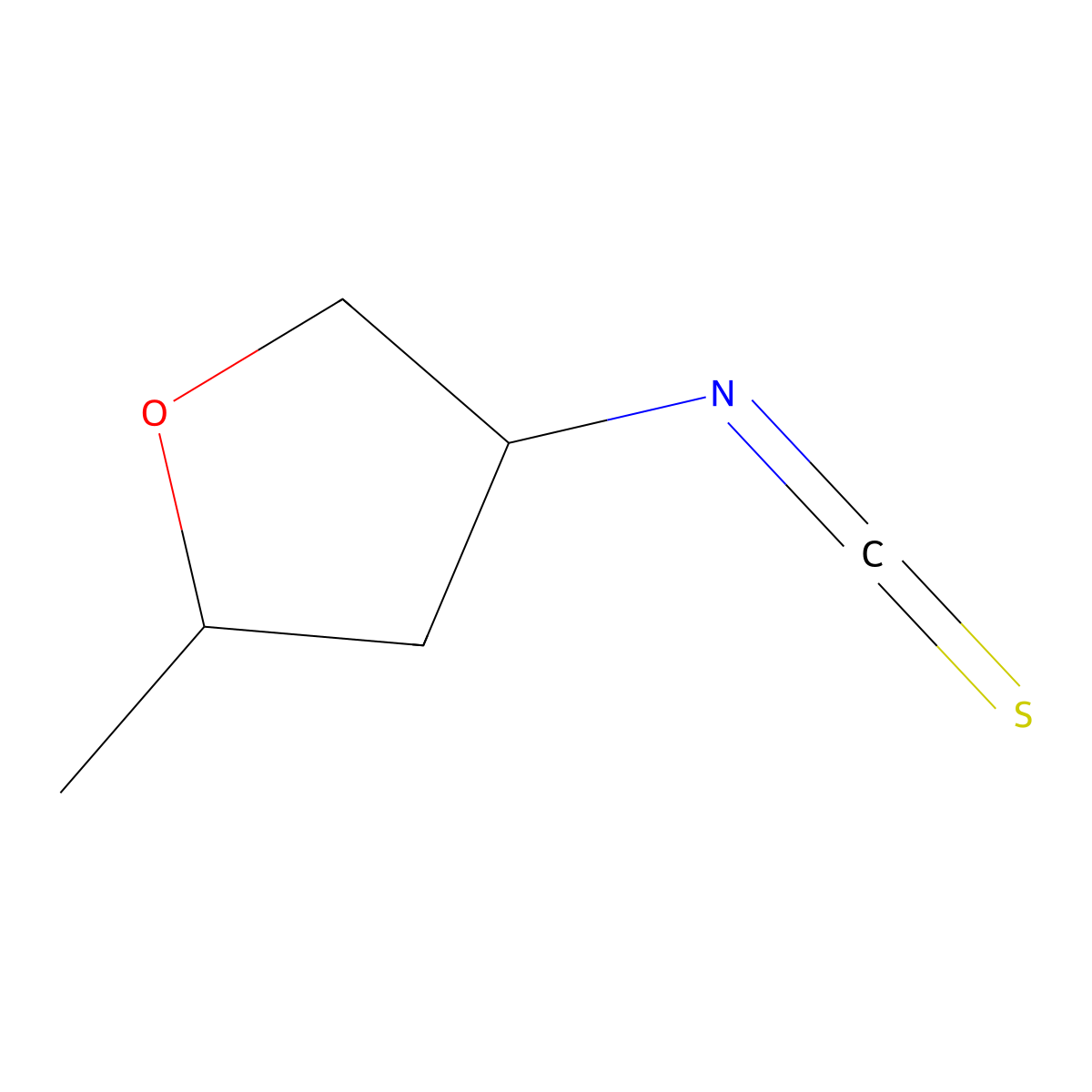 4-Isothiocyanato-2-methyloxolane molecular structure, CAS 2007985-64-8