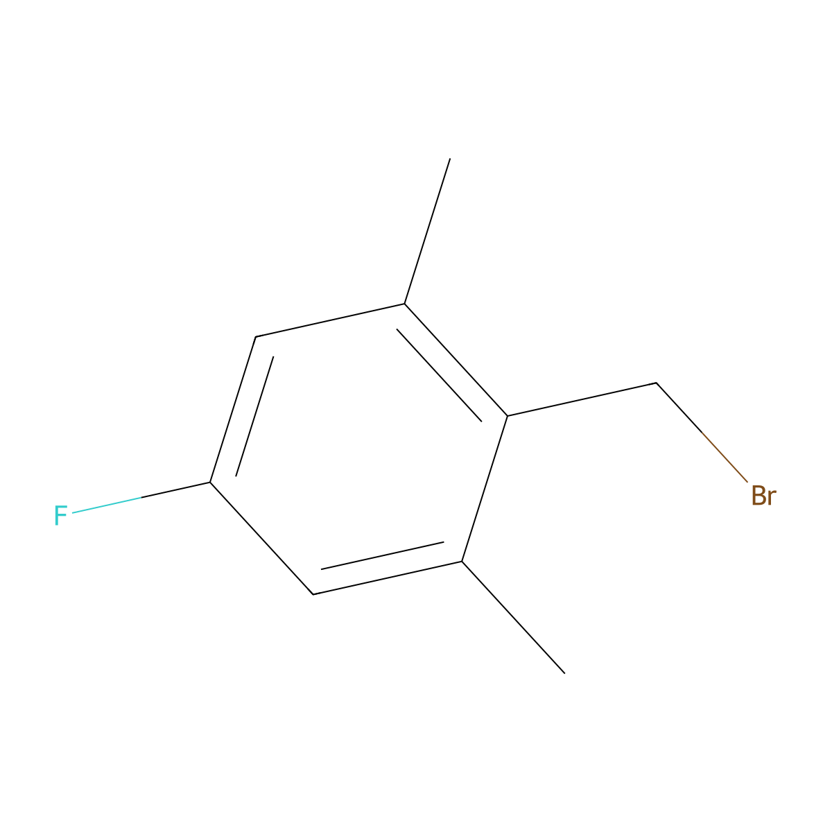 2-(Bromomethyl)-5-fluoro-1,3-dimethylbenzene molecular structure, CAS 200799-19-5