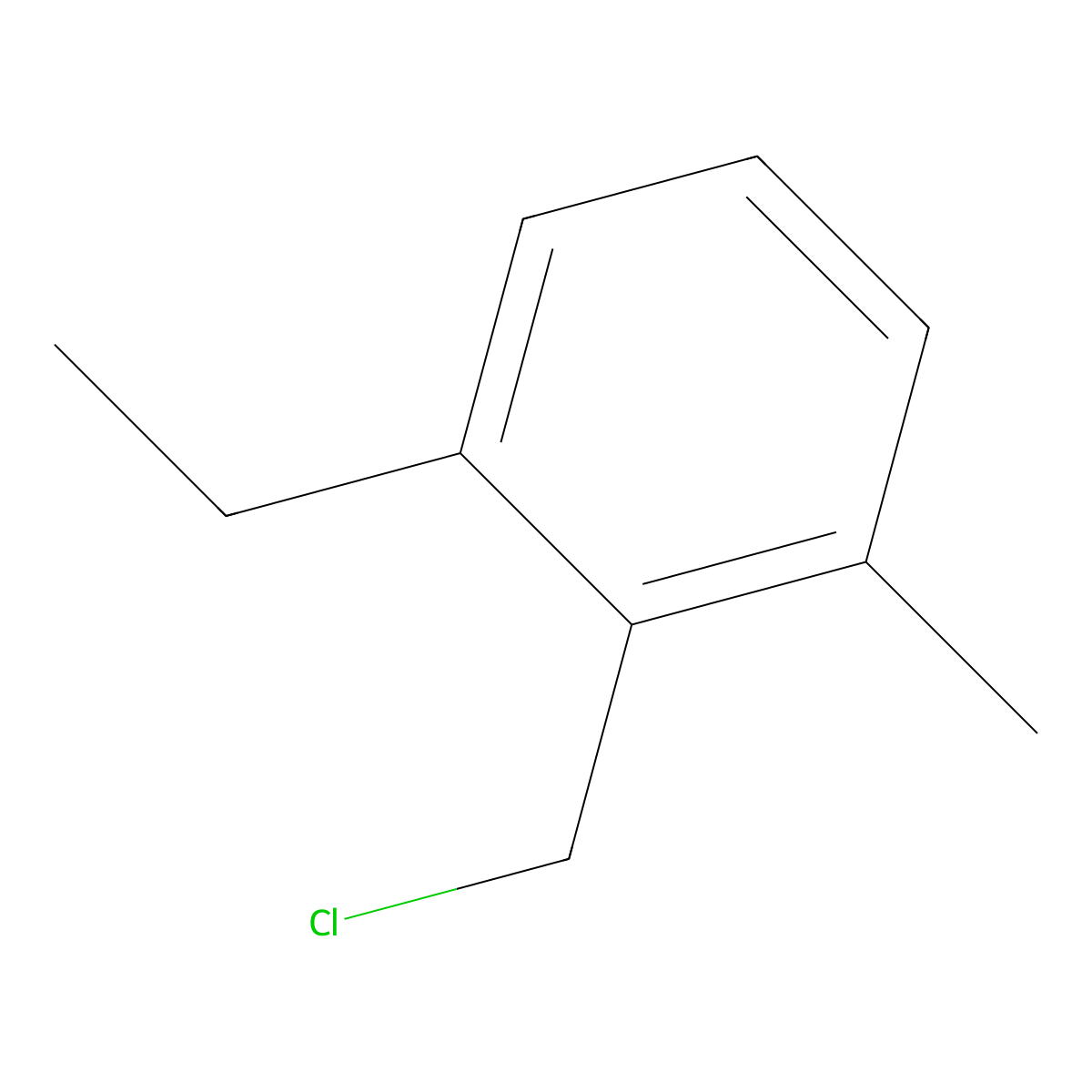 2-Ethyl-6-methylbenzyl chloride molecular structure, CAS 200799-20-8