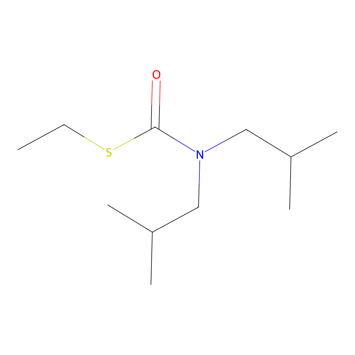 Butylate molecular structure, CAS 2008-41-5