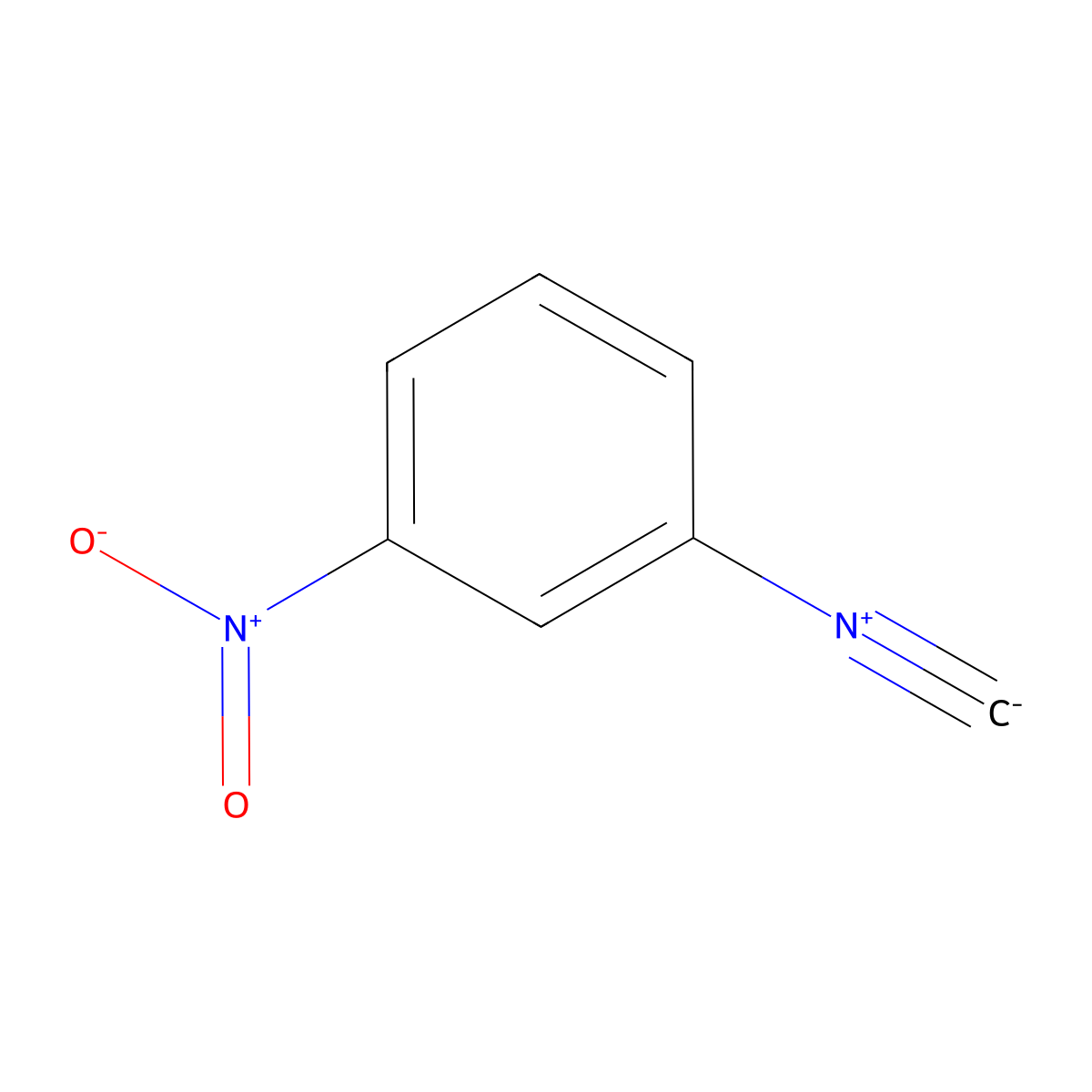Benzene, 1-isocyano-3-nitro- molecular structure, CAS 2008-59-5