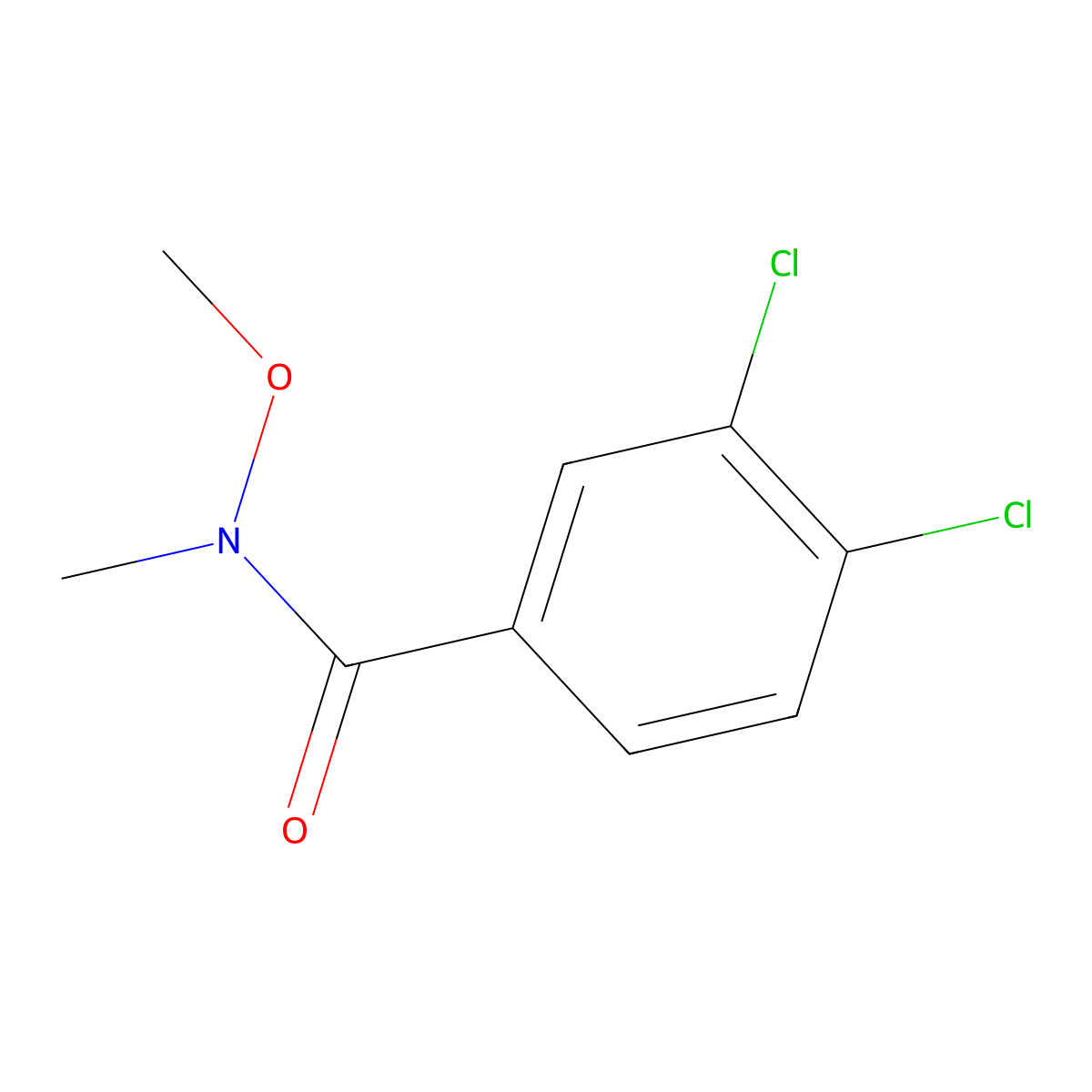 3,4-Dichloro-N-methoxy-N-methylbenzamide molecular structure, CAS 200802-01-3