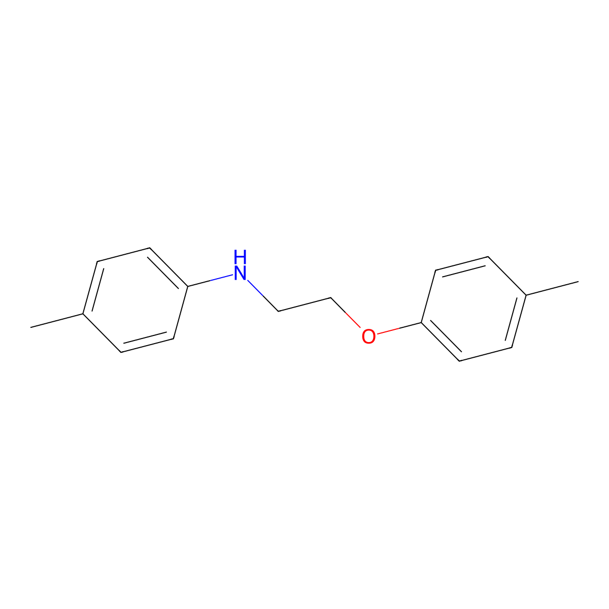 4-methyl-N-[2-(4-methylphenoxy)ethyl]aniline molecular structure, CAS 200806-88-8
