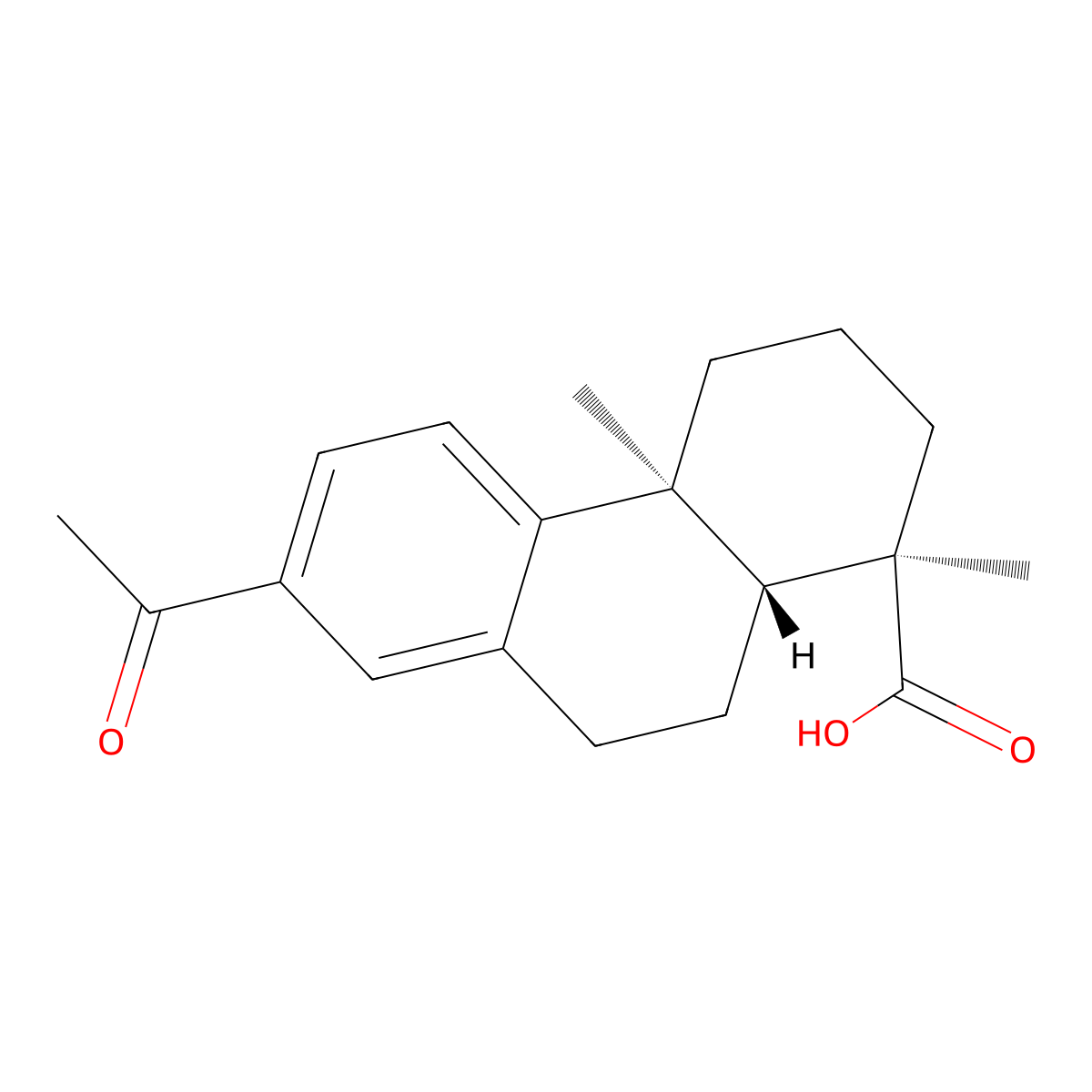 16-Nor-15-oxodehydroabietic acid molecular structure, CAS 200813-31-6
