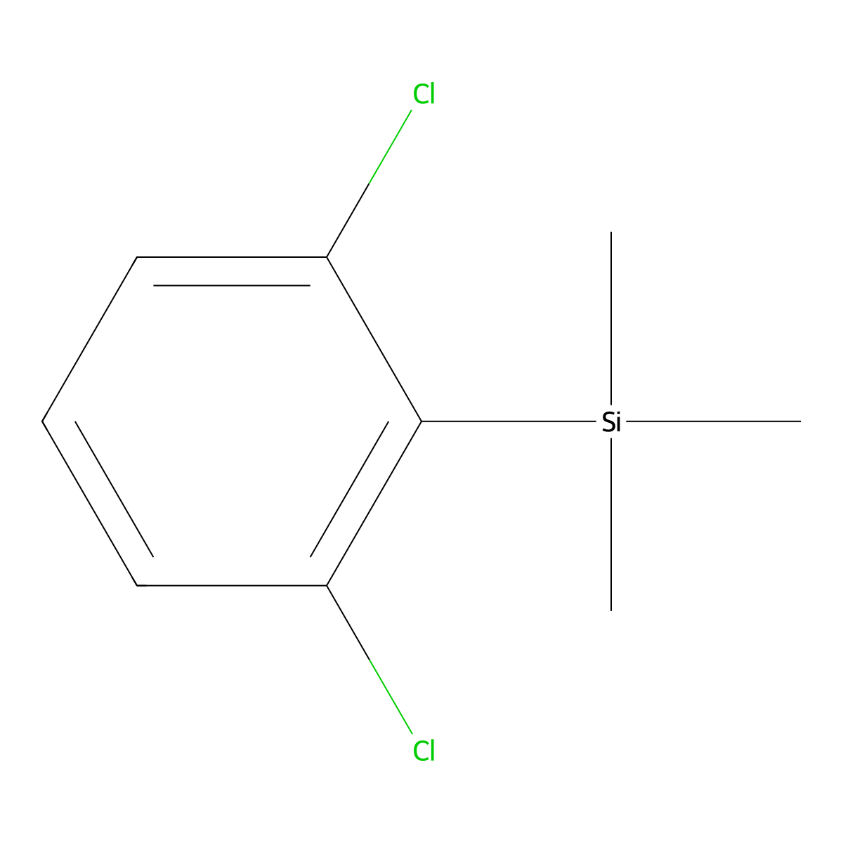(2,6-Dichlorophenyl)trimethylsilane molecular structure, CAS 20082-66-0