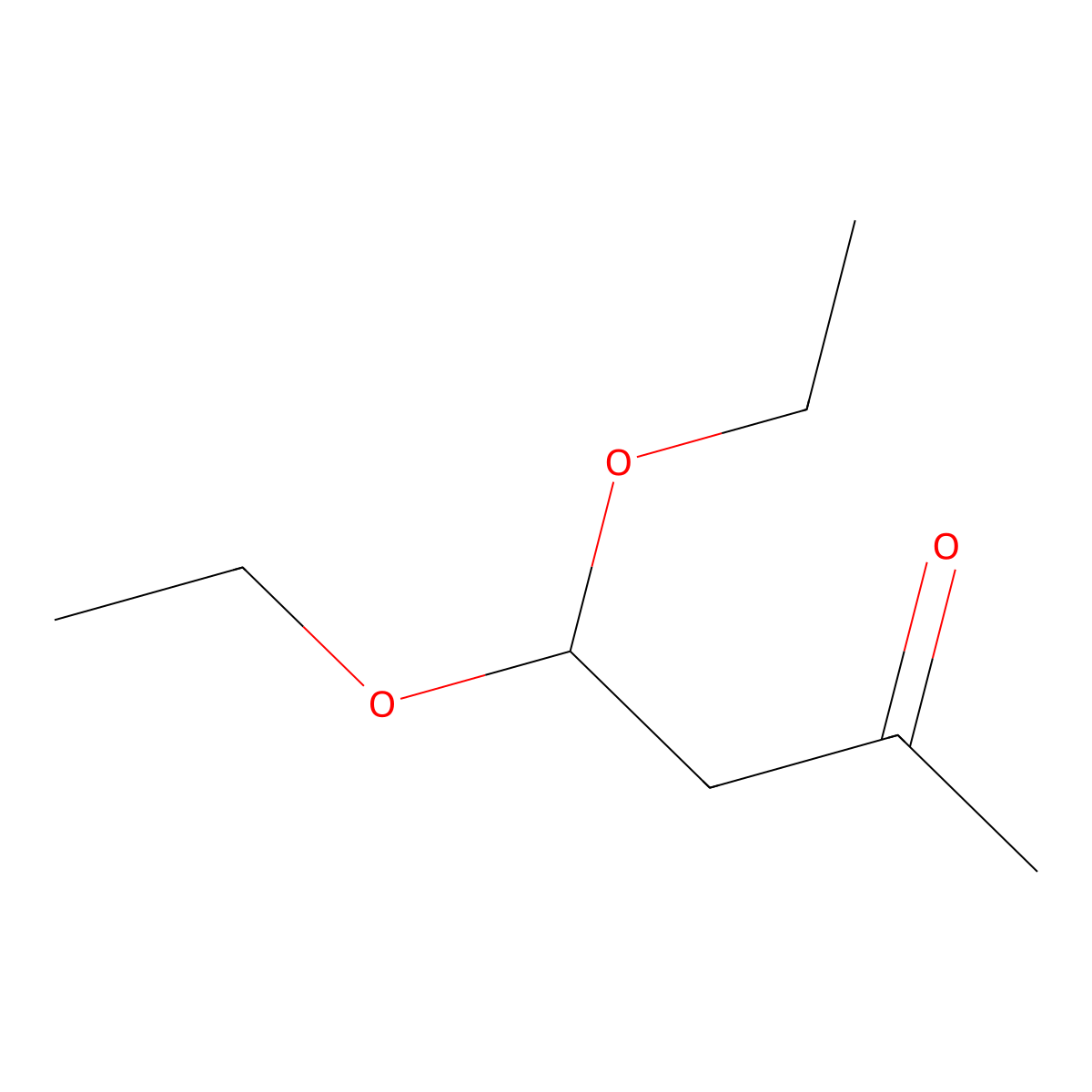 4,4-Diethoxybutan-2-one molecular structure, CAS 20082-91-1
