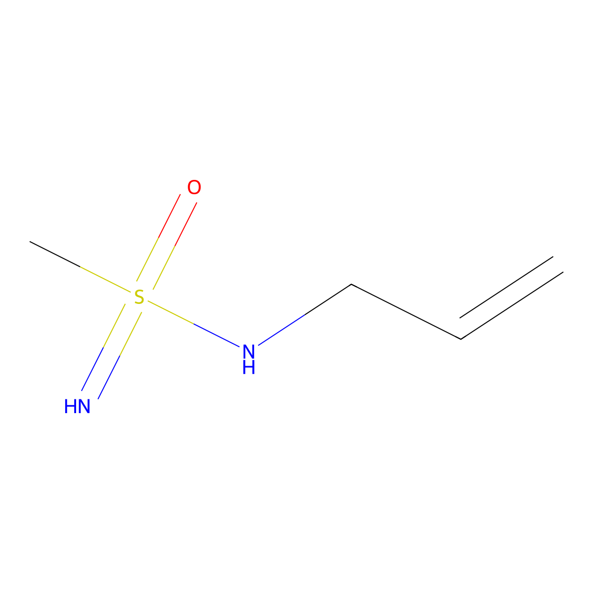 N-(prop-2-en-1-yl)methanesulfonoimidamide molecular structure, CAS 2008259-35-4