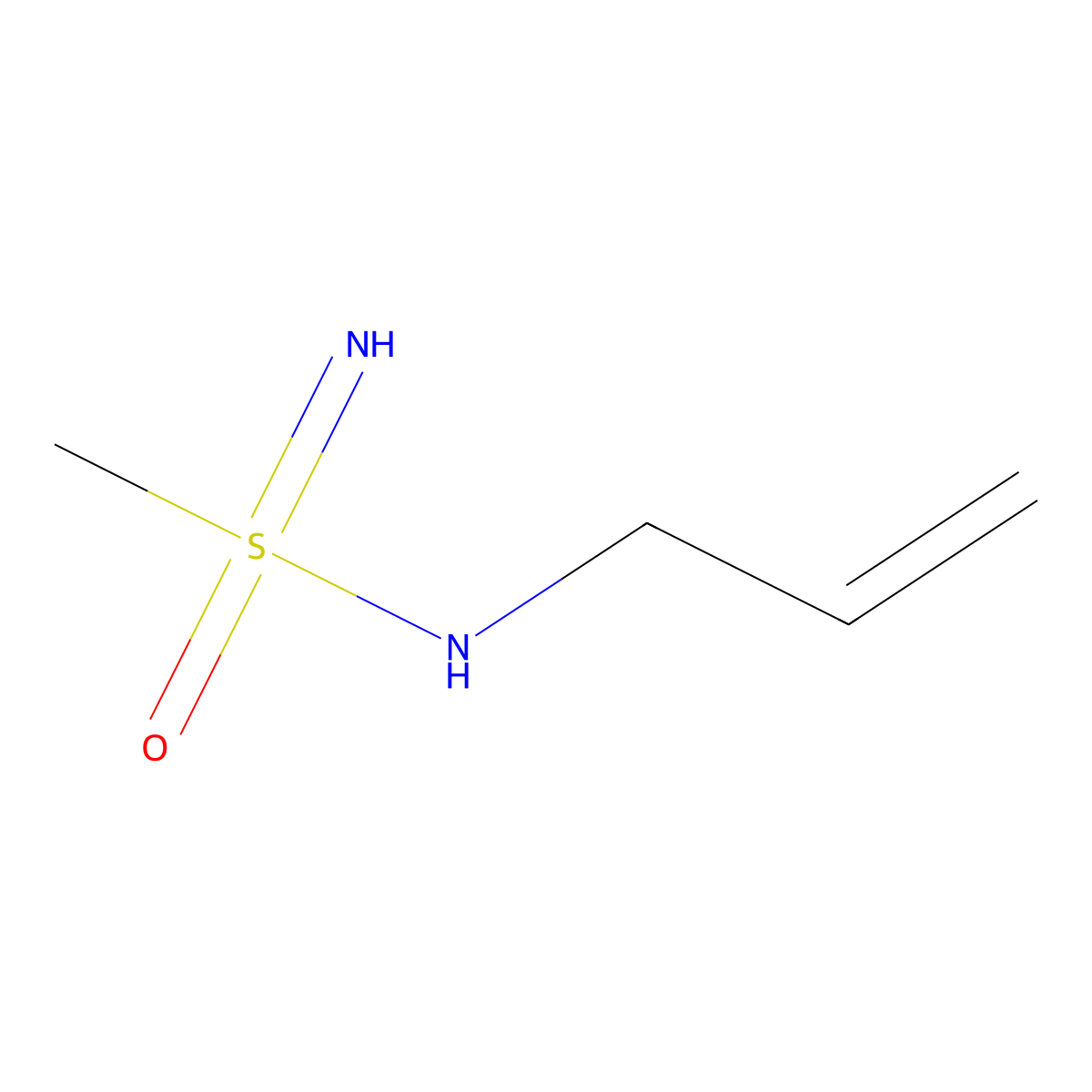 N-(prop-2-en-1-yl)methanesulfonoimidamide molecular structure, CAS 2008259-35-4