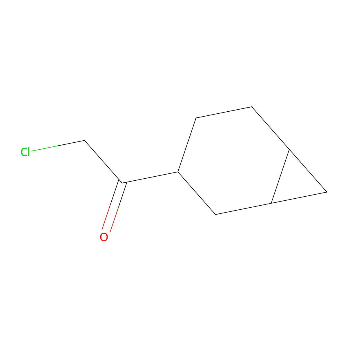 1-{Bicyclo[4.1.0]heptan-3-yl}-2-chloroethan-1-one molecular structure, CAS 2008278-62-2