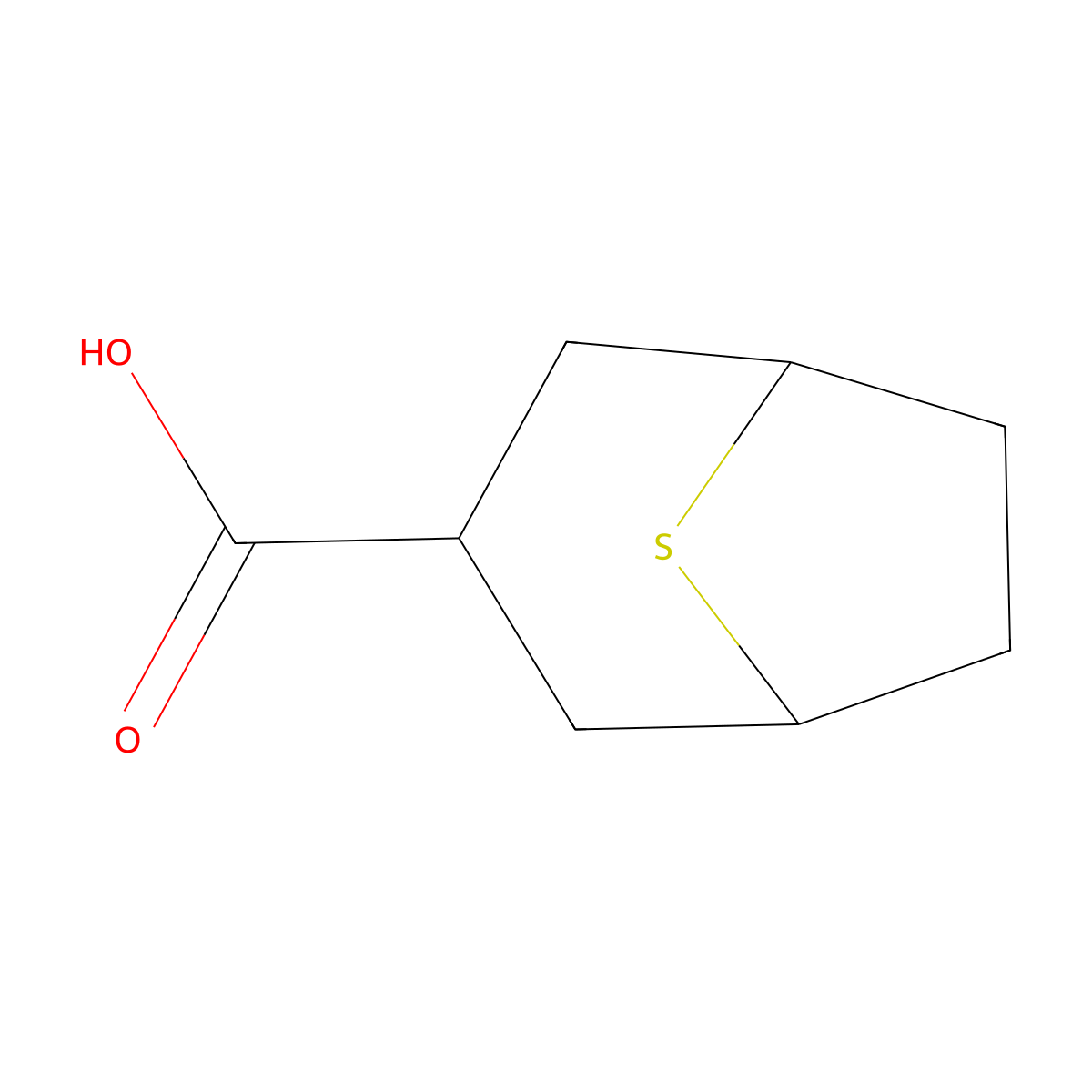 8-Thiabicyclo[3.2.1]octane-3-carboxylic acid molecular structure, CAS 2008448-15-3