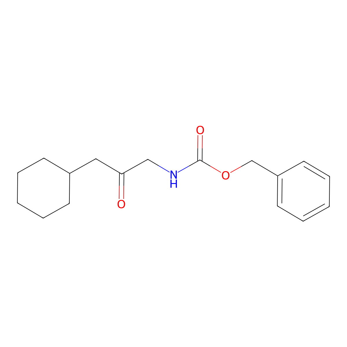 benzyl N-(3-cyclohexyl-2-oxopropyl)carbamate molecular structure, CAS 2008493-23-8