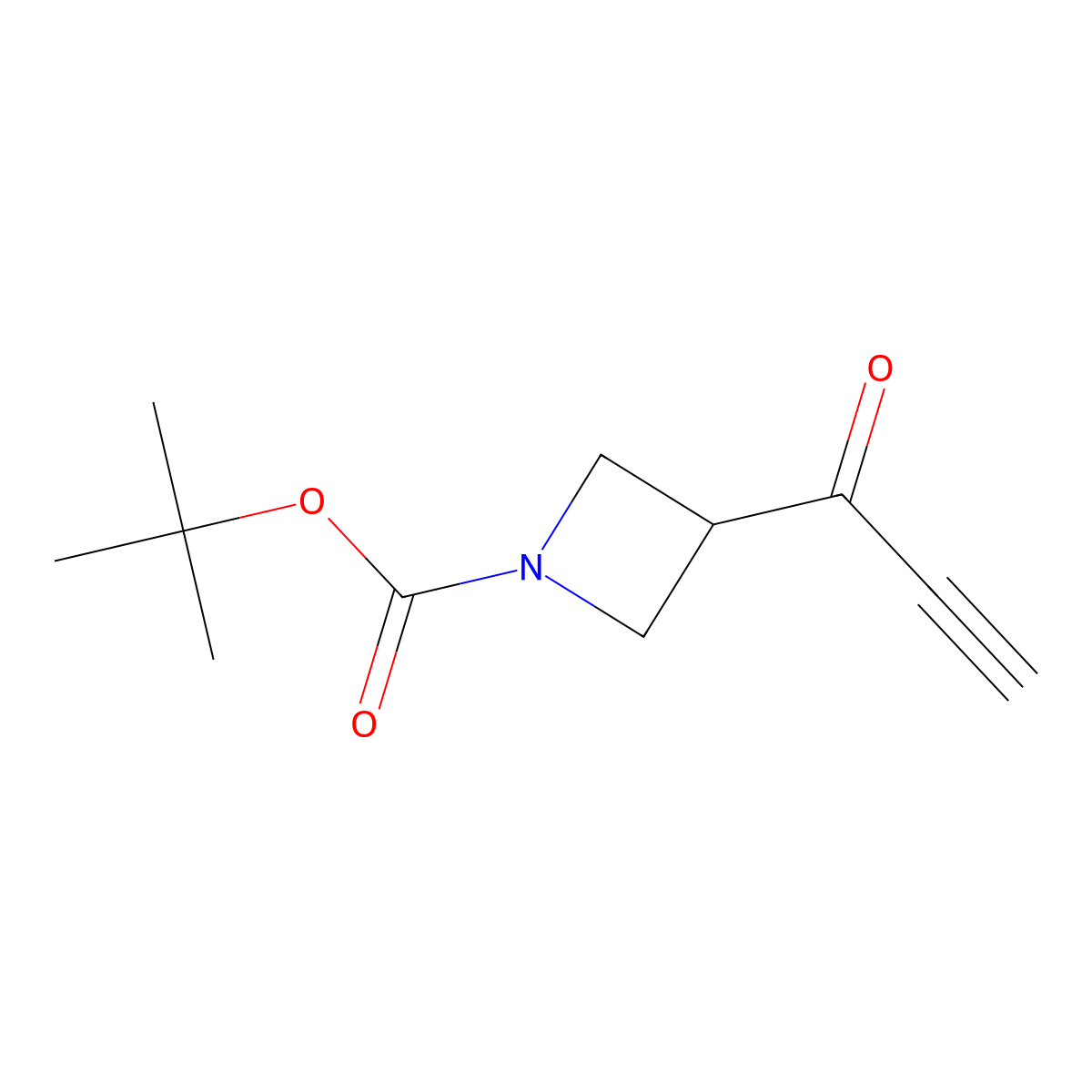 Tert-butyl 3-(prop-2-ynoyl)azetidine-1-carboxylate molecular structure, CAS 2008512-36-3