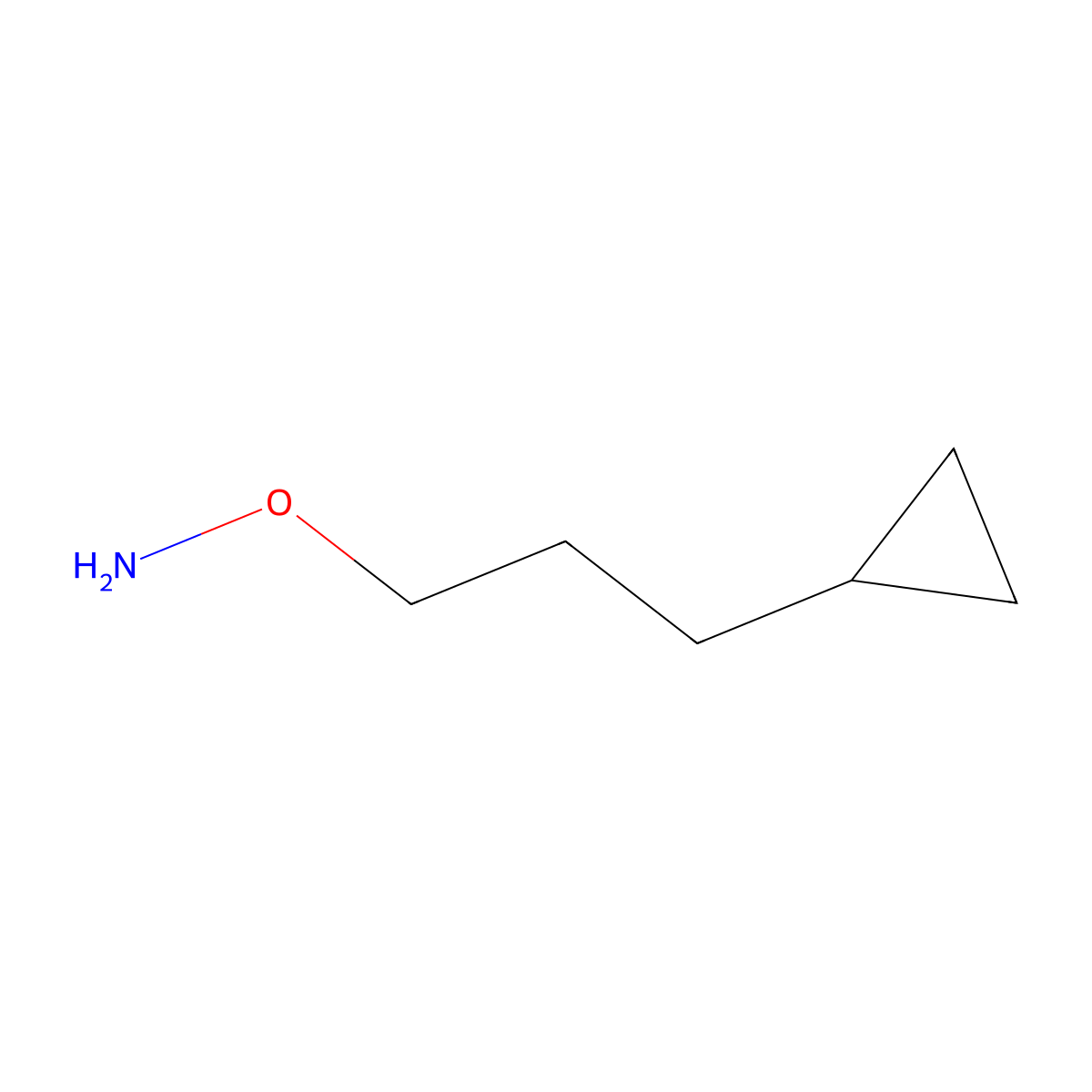 O-(3-Cyclopropylpropyl)hydroxylamine molecular structure, CAS 2008539-30-6
