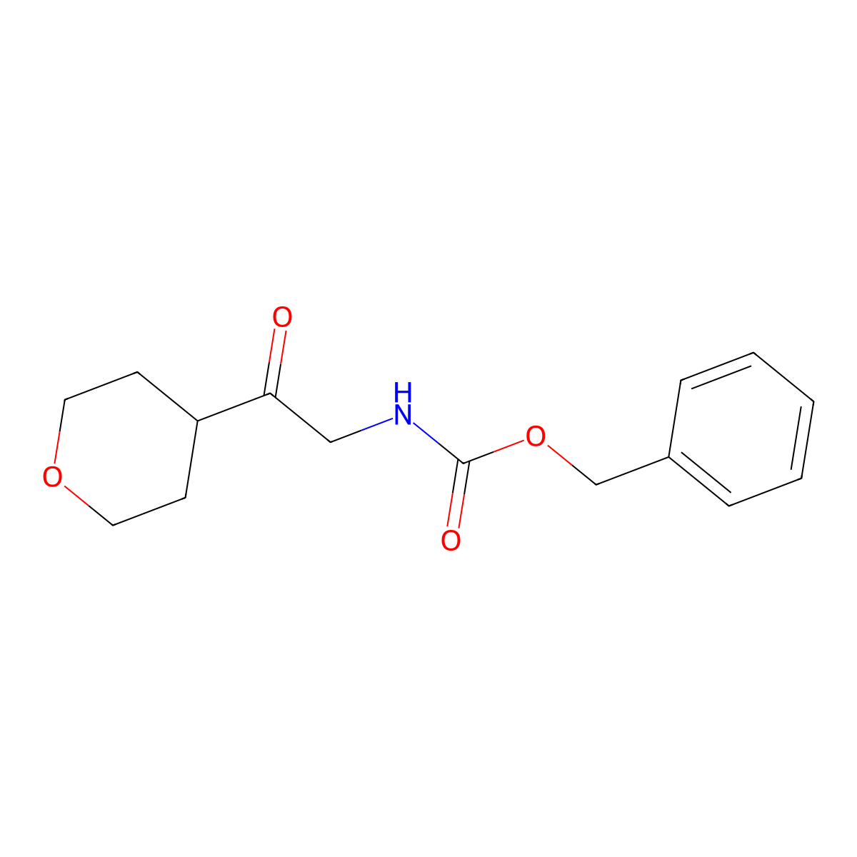 benzyl N-[2-(oxan-4-yl)-2-oxoethyl]carbamate molecular structure, CAS 2008547-63-3