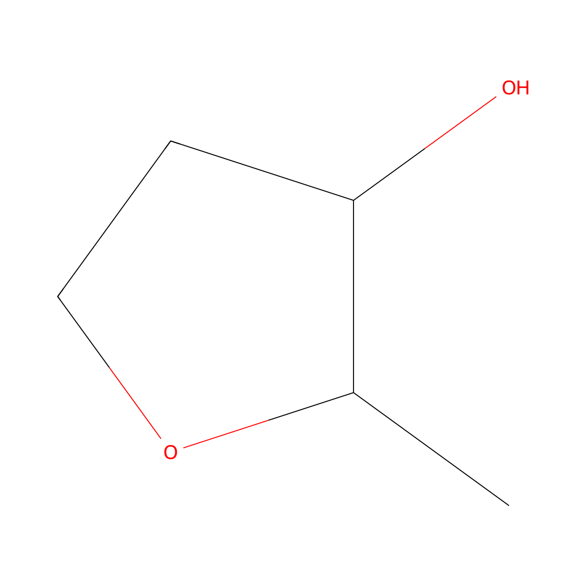 2,5-Anhydro-1,4-dideoxy-D-erythro-pentitol molecular structure, CAS 20086-88-8