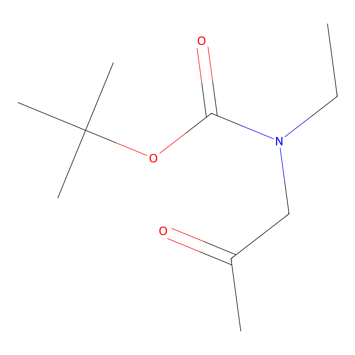 tert-butyl N-ethyl-N-(2-oxopropyl)carbamate molecular structure, CAS 2008628-91-7