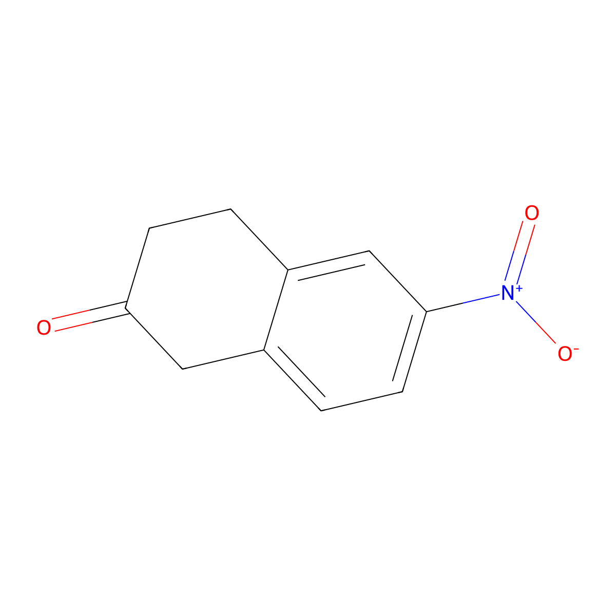 6-Nitro-3,4-dihydronaphthalen-2(1H)-one molecular structure, CAS 200864-16-0