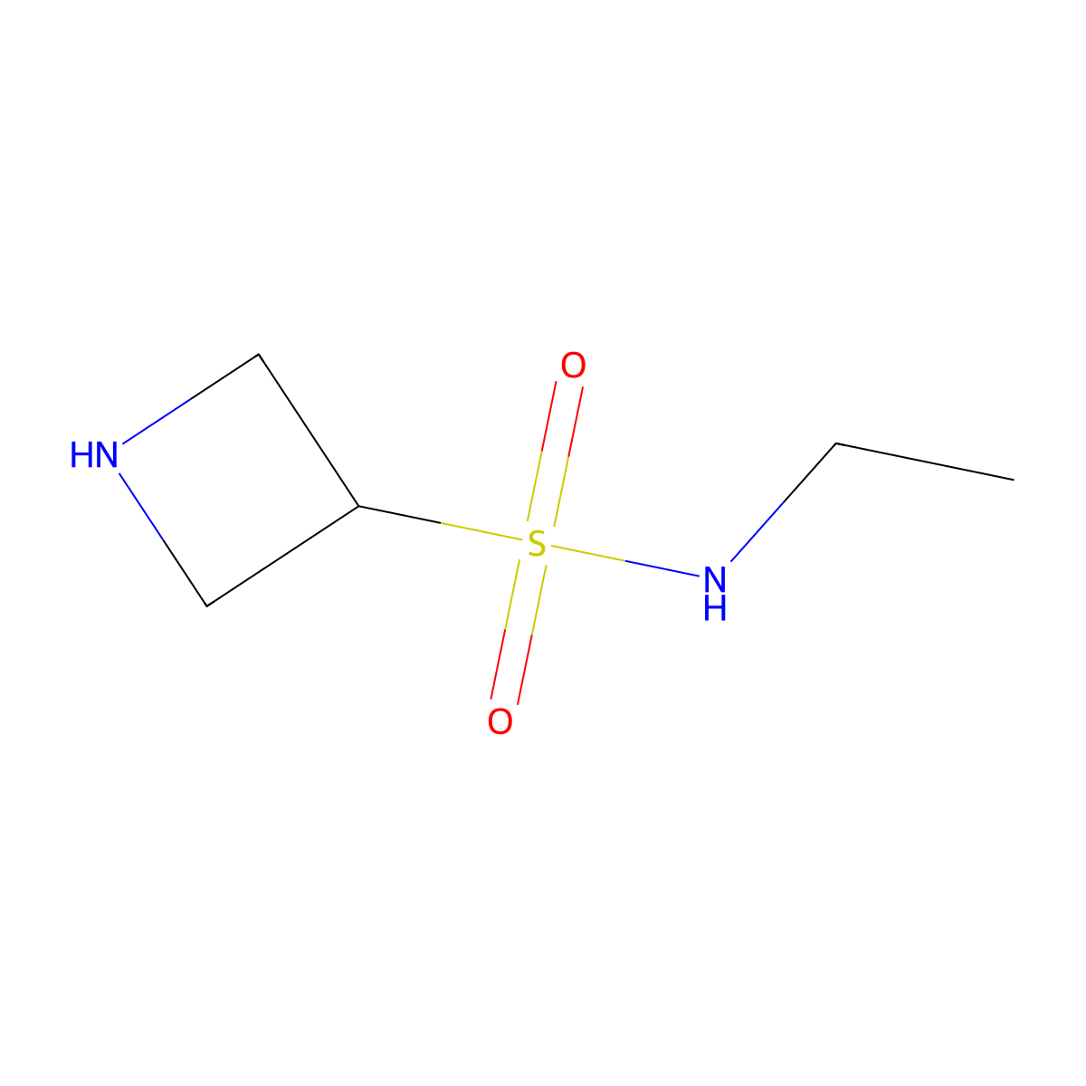 N-ethylazetidine-3-sulfonamide molecular structure, CAS 2008667-00-1
