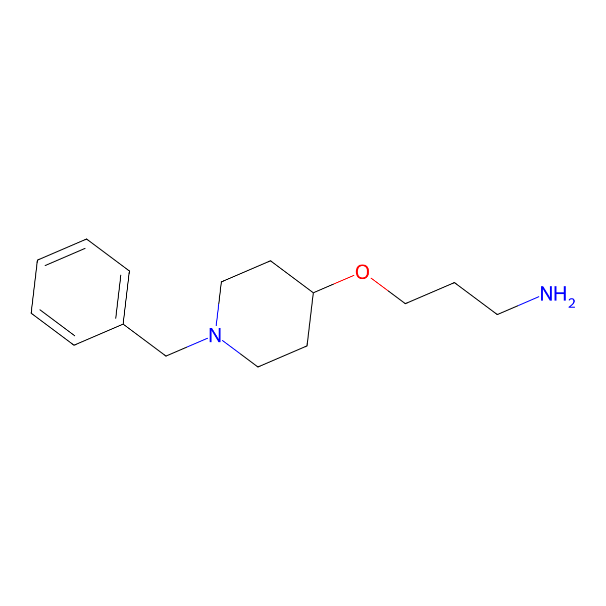 4-(3-Aminopropoxy)-1-benzylpiperidine molecular structure, CAS 200868-41-3