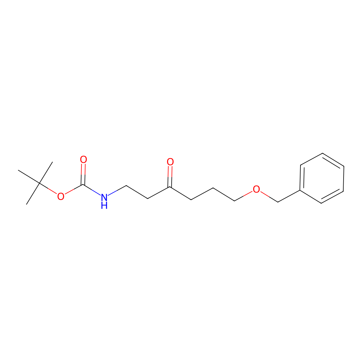 tert-butyl N-[6-(benzyloxy)-3-oxohexyl]carbamate molecular structure, CAS 2008689-27-6
