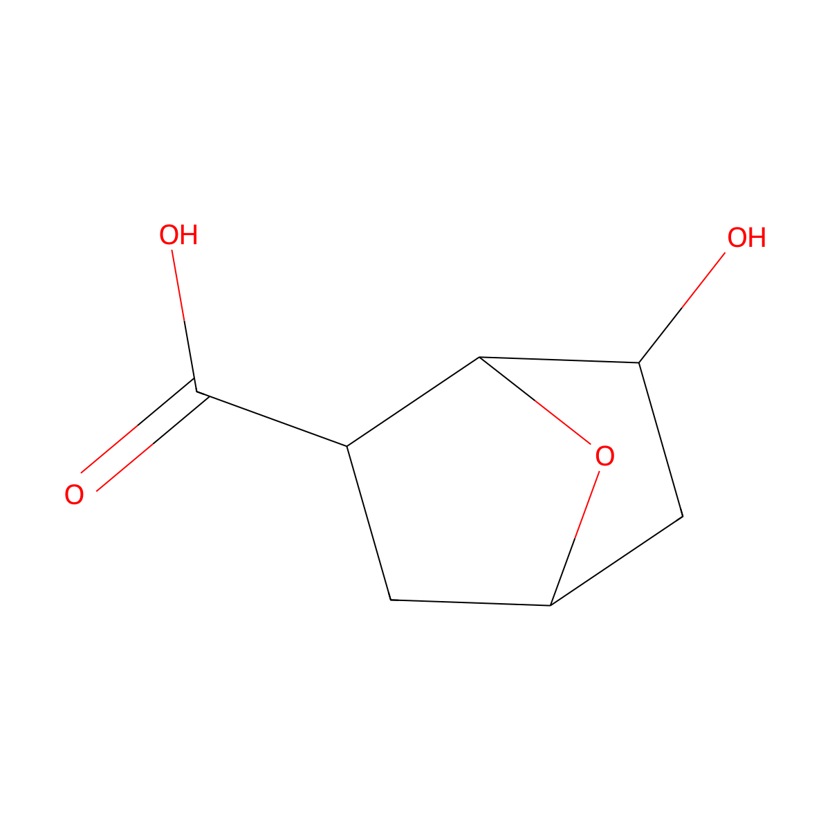 rac-(1S,2R,4R,6R)-6-Hydroxy-7-oxabicyclo[2.2.1]heptane-2-carboxylic acid molecular structure, CAS 2008714-25-6