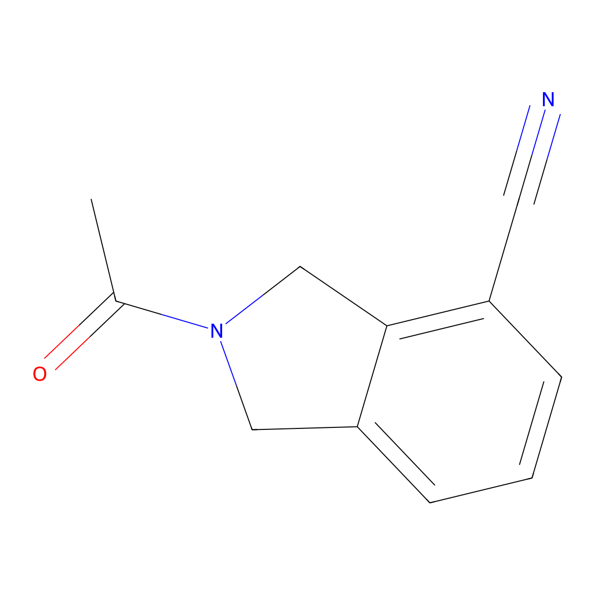 2-Acetylisoindoline-4-carbonitrile molecular structure, CAS 2008751-37-7