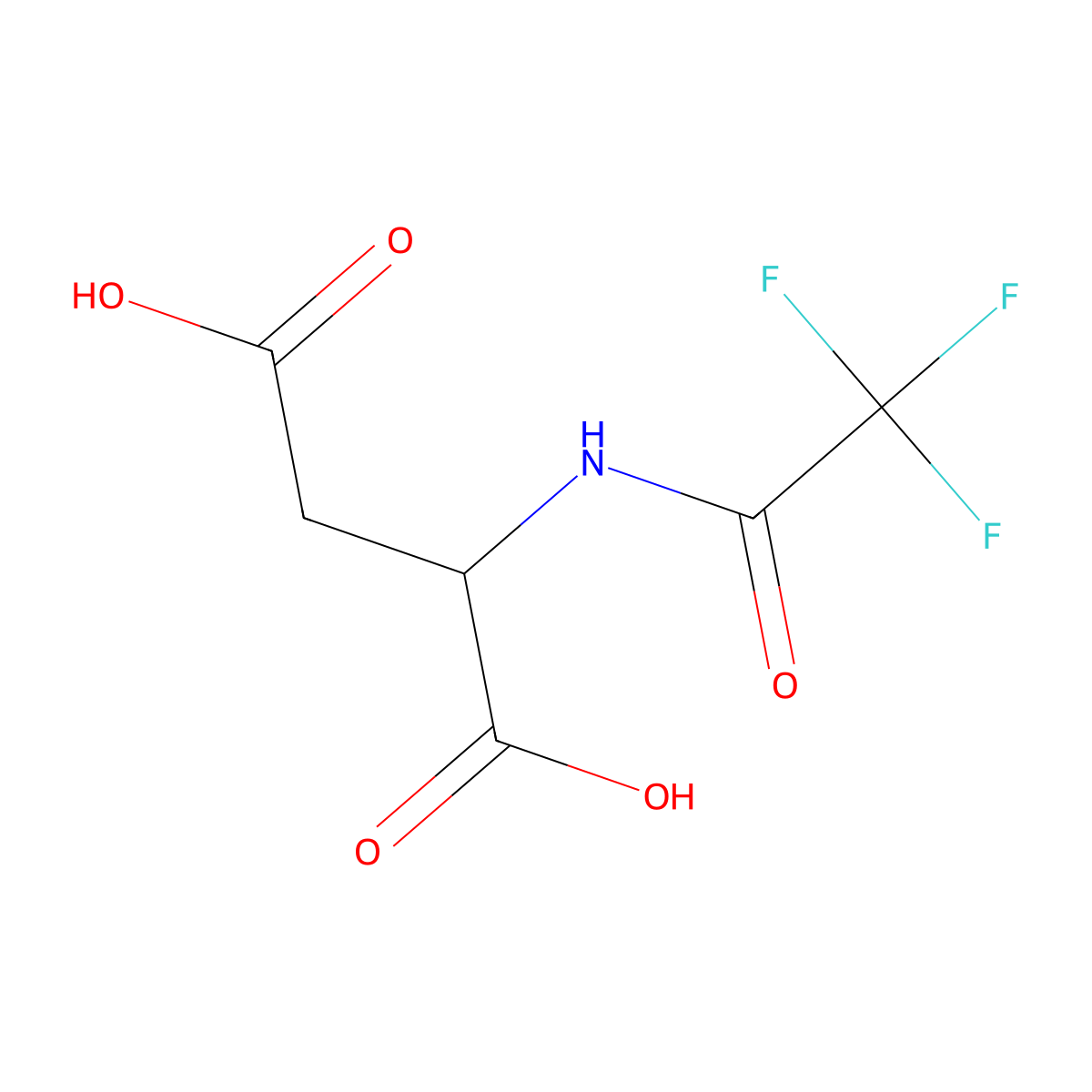 N-(Trifluoroacetyl)-dl-aspartic acid molecular structure, CAS 200876-77-3