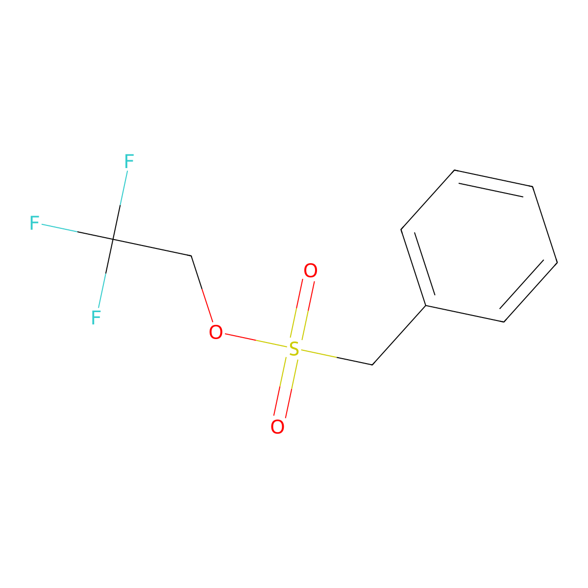 2,2,2-Trifluoroethyl phenylmethanesulfonate molecular structure, CAS 200876-85-3
