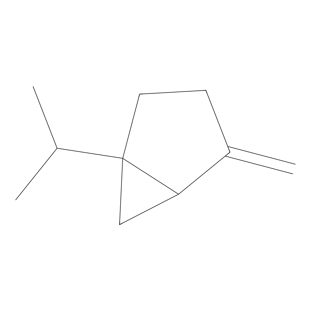 (+)-Sabinene molecular structure, CAS 2009-00-9
