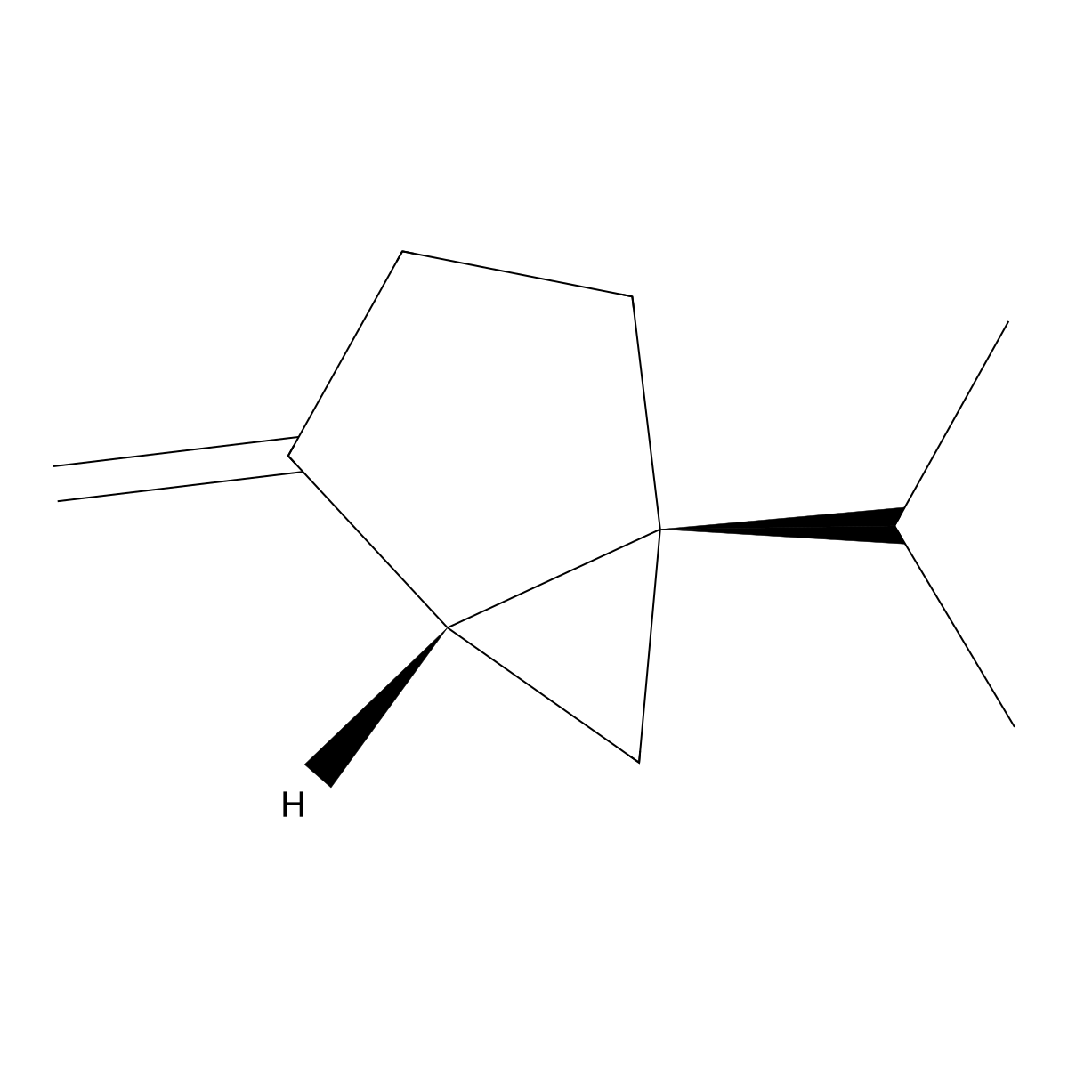 (+)-Sabinene molecular structure, CAS 2009-00-9