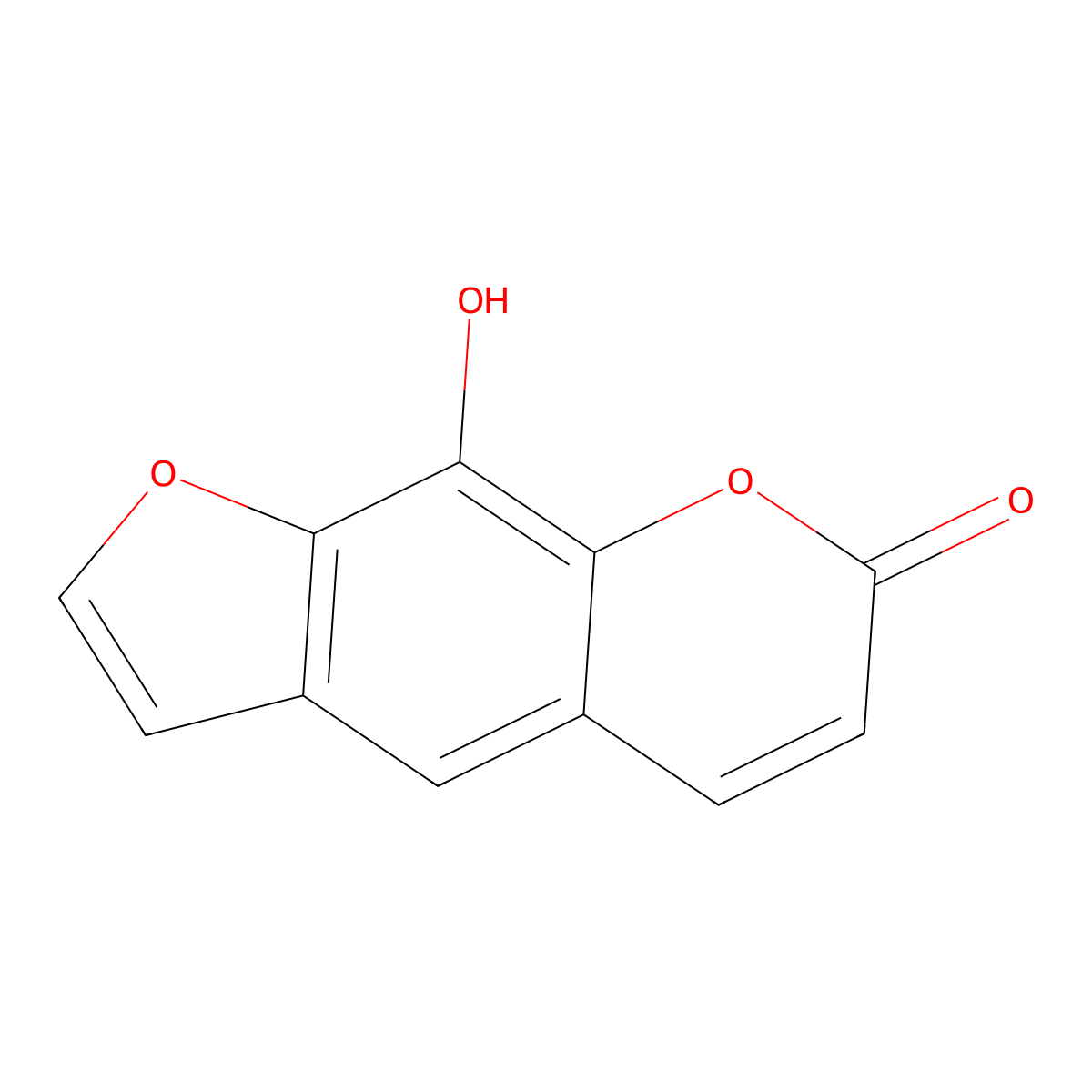 Xanthotoxol molecular structure, CAS 2009-24-7