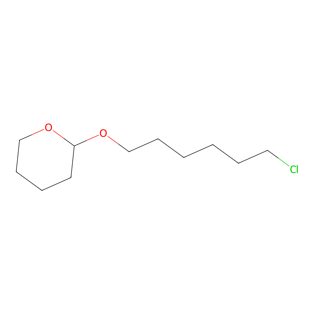 2-(6-Chlorohexyloxy)tetrahydro-2H-pyran molecular structure, CAS 2009-84-9