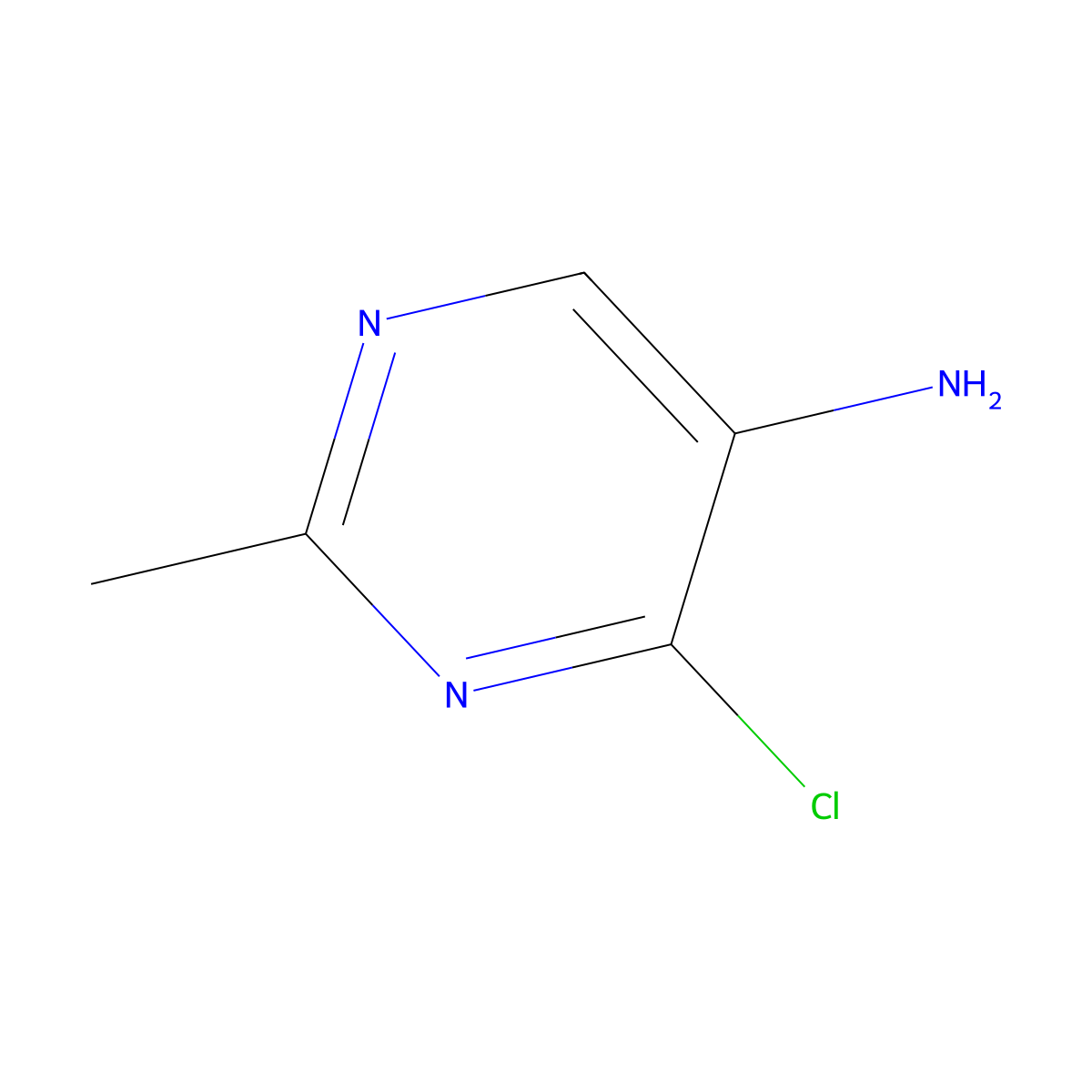 4-Chloro-2-methylpyrimidin-5-amine molecular structure, CAS 20090-59-9