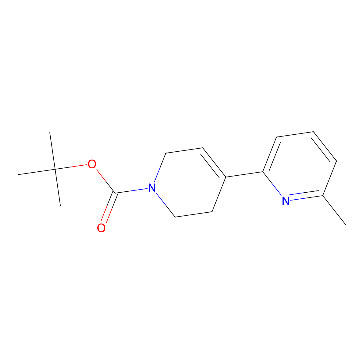 Tert-butyl 6-methyl-3',6'-dihydro-[2,4'-bipyridine]-1'(2'h)-carboxylate molecular structure, CAS 2009039-81-8