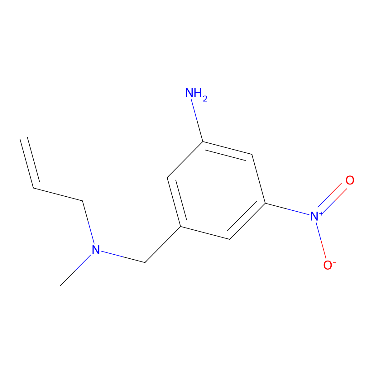 3-((Allyl(methyl)amino)methyl)-5-nitroaniline molecular structure, CAS 2009210-25-5
