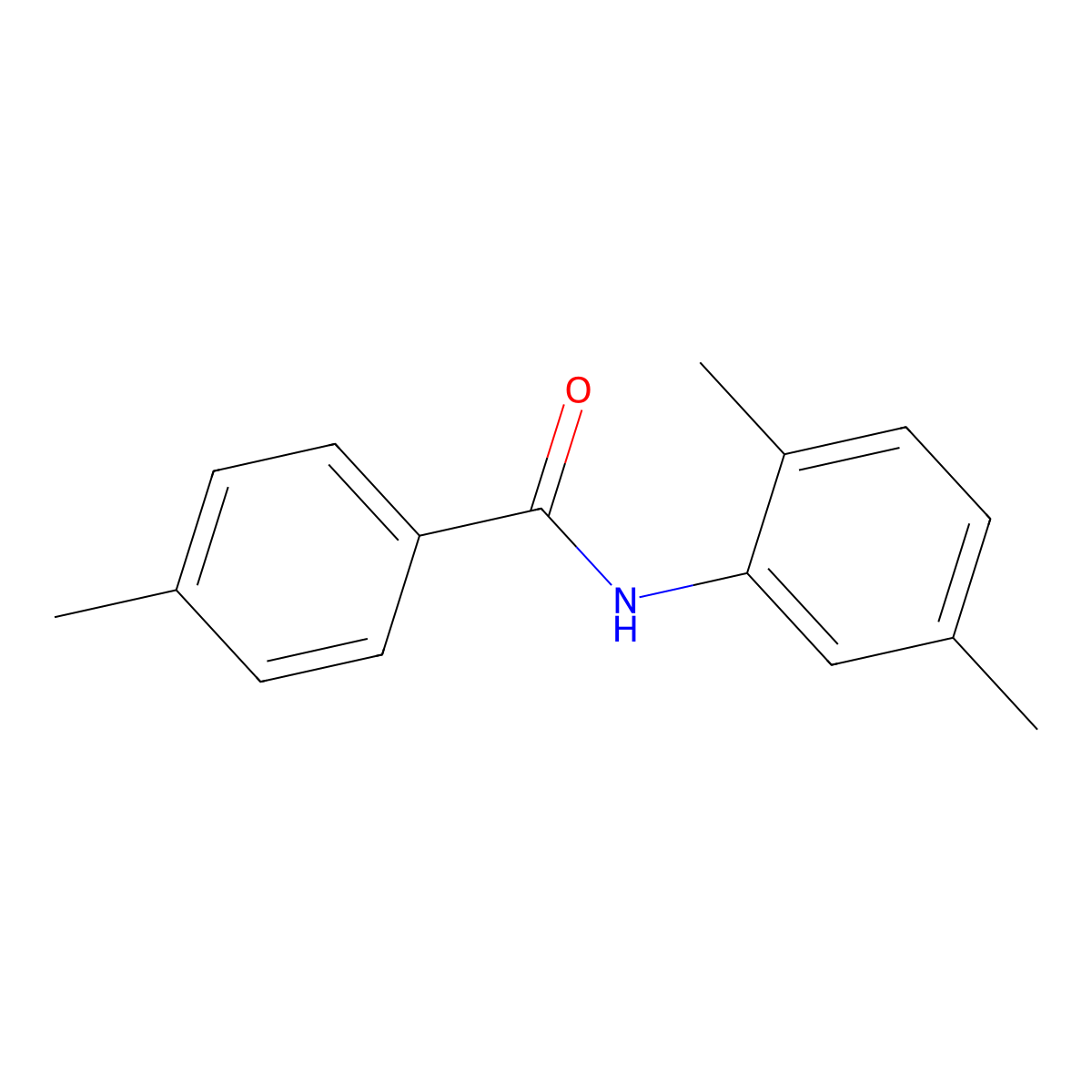 N-(2,5-dimethylphenyl)-4-methylbenzamide molecular structure, CAS 200934-09-4