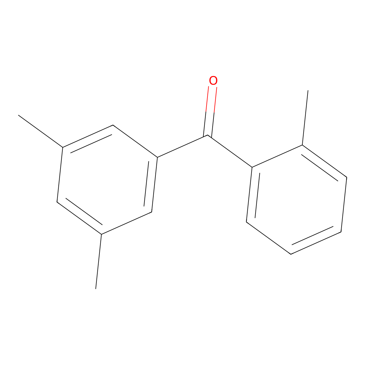 (3,5-Dimethyl-phenyl)-o-tolyl-methanone molecular structure, CAS 200934-12-9