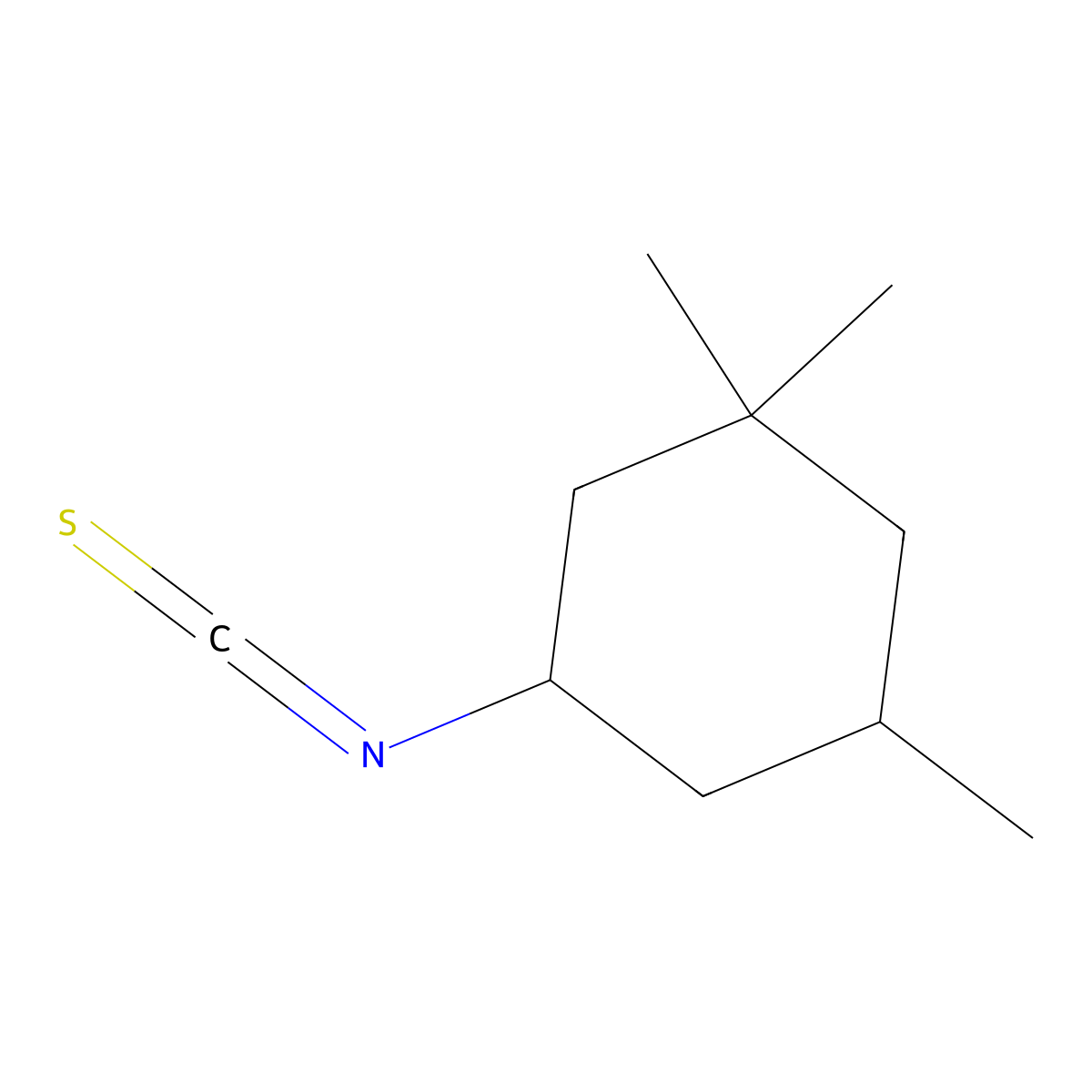 3,3,5-Trimethylcyclohexyl isothiocyanate molecular structure, CAS 200934-32-3