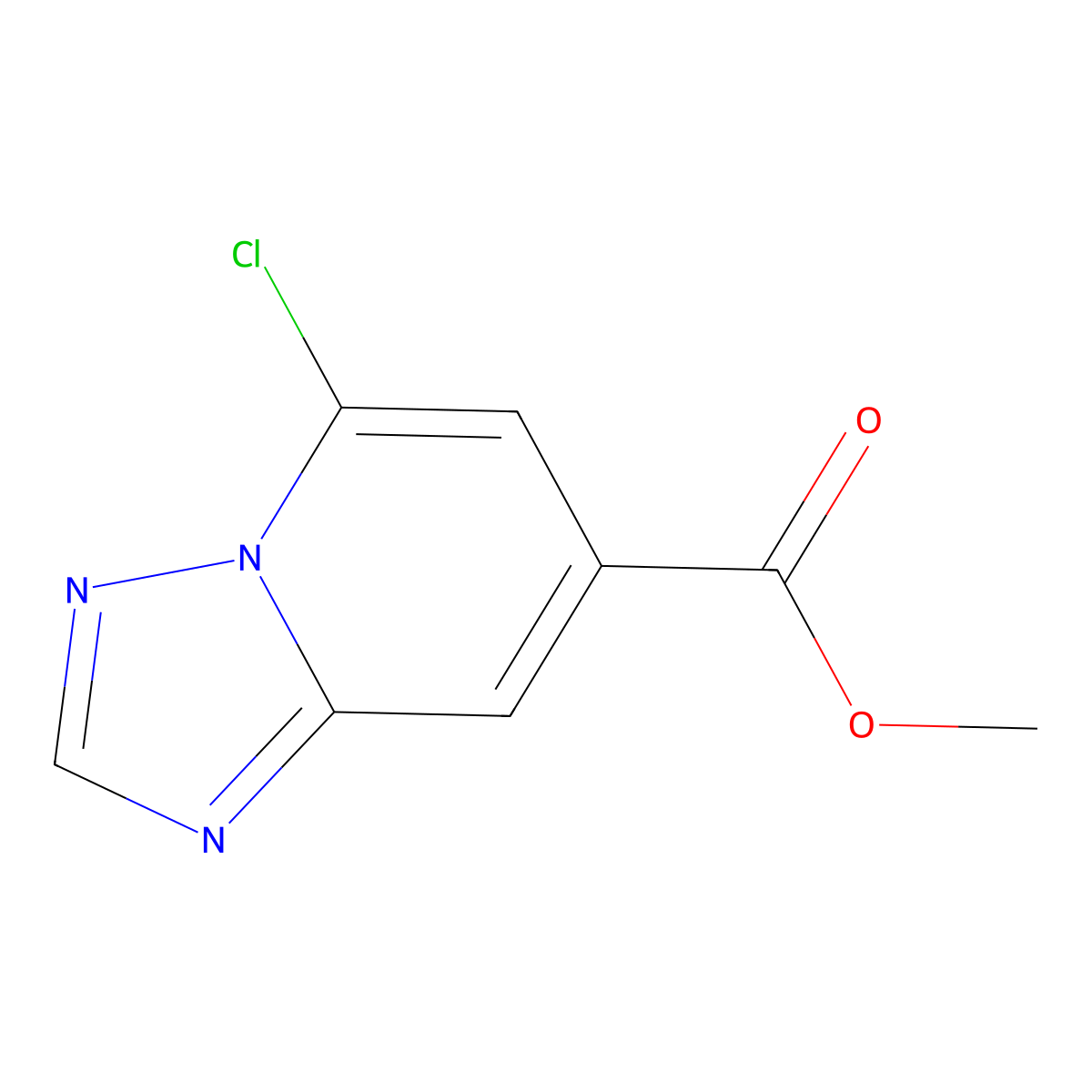Methyl 5-chloro-[1,2,4]triazolo[1,5-a]pyridine-7-carboxylate molecular structure, CAS 2009345-83-7