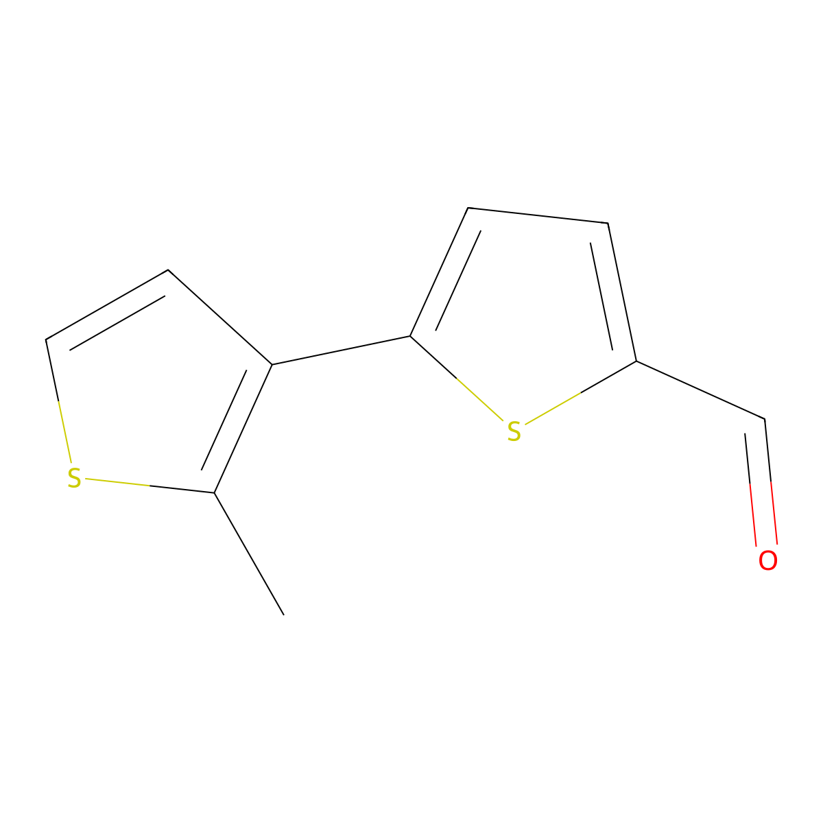 5-(2-Methylthiophen-3-yl)thiophene-2-carbaldehyde molecular structure, CAS 2009351-08-8