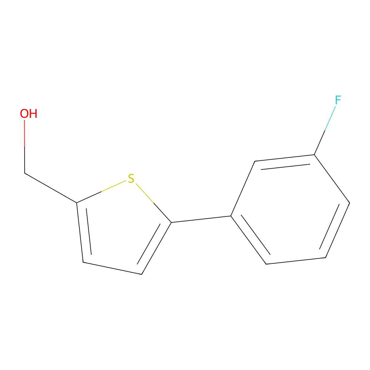 5-(3-Fluorophenyl)-2-thiophenemethanol molecular structure, CAS 2009451-08-3